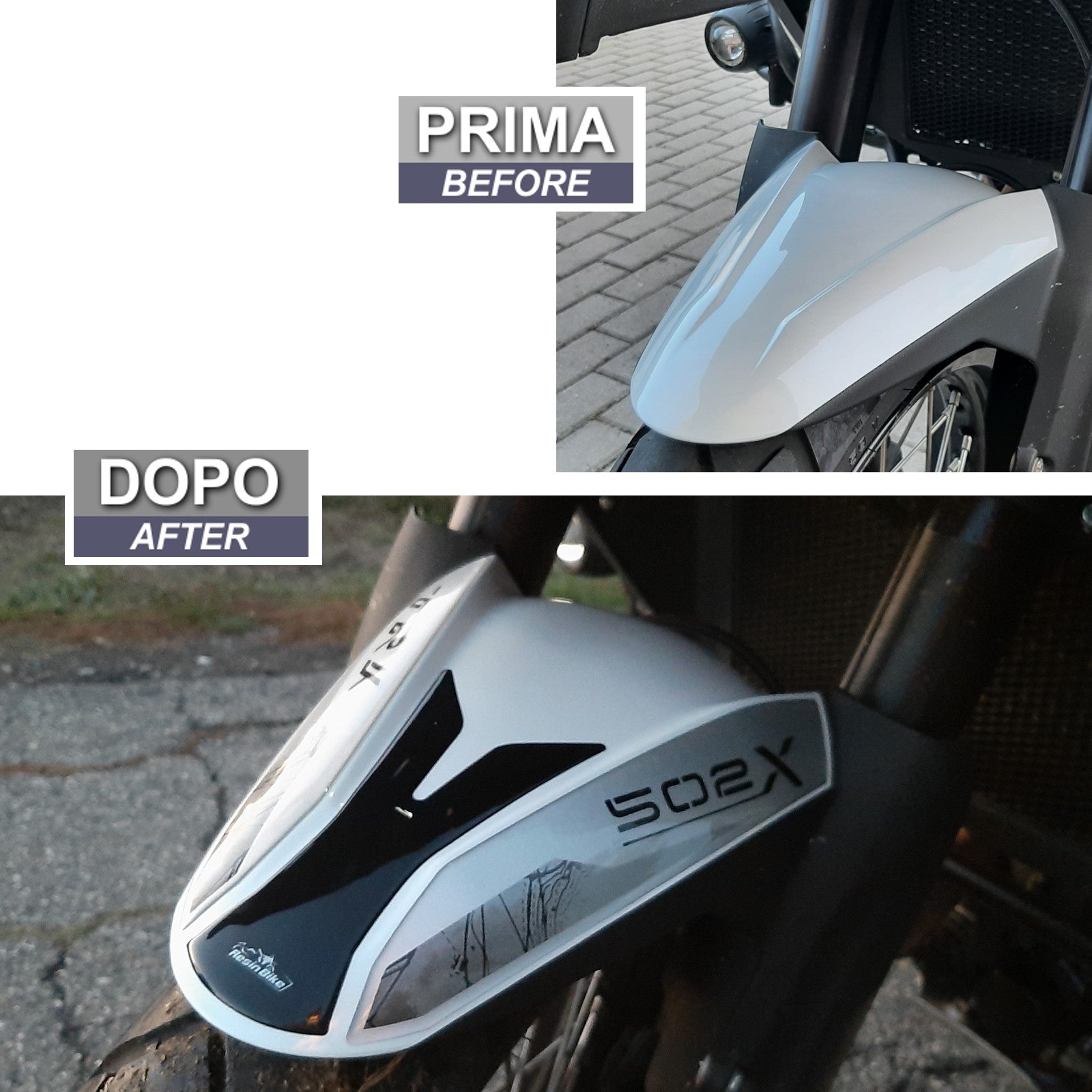 Resin Bike 3D Motorcycle Stickers - Footboard | Benelli TRK 502 X 2020>2026 RB-1000450200004 -   Pyramid Motorcycle Accessories