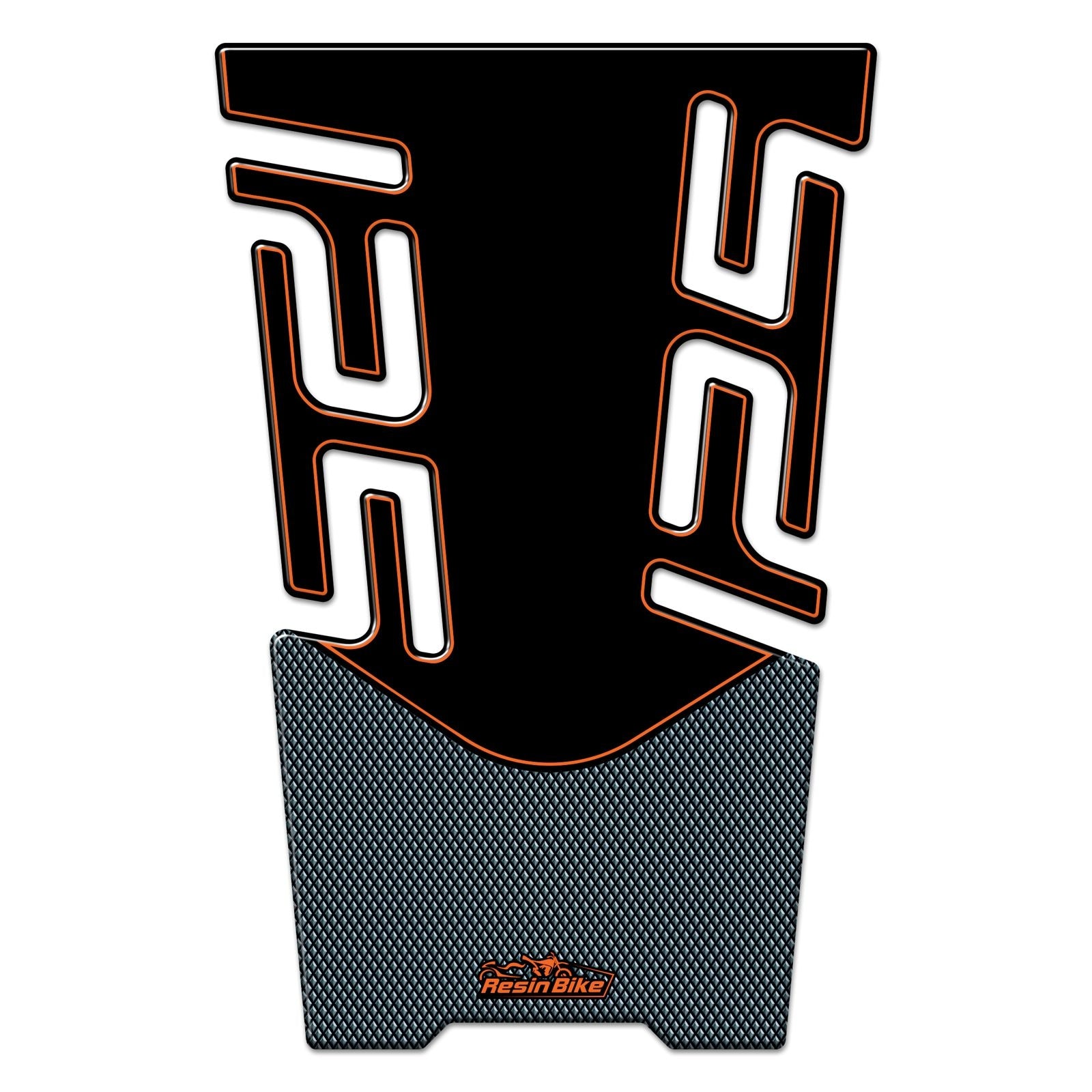 Resin Bike 3D Motorcycle Stickers - Tank Pad | KTM 125 Duke 2021>2023 -   Pyramid Motorcycle Accessories