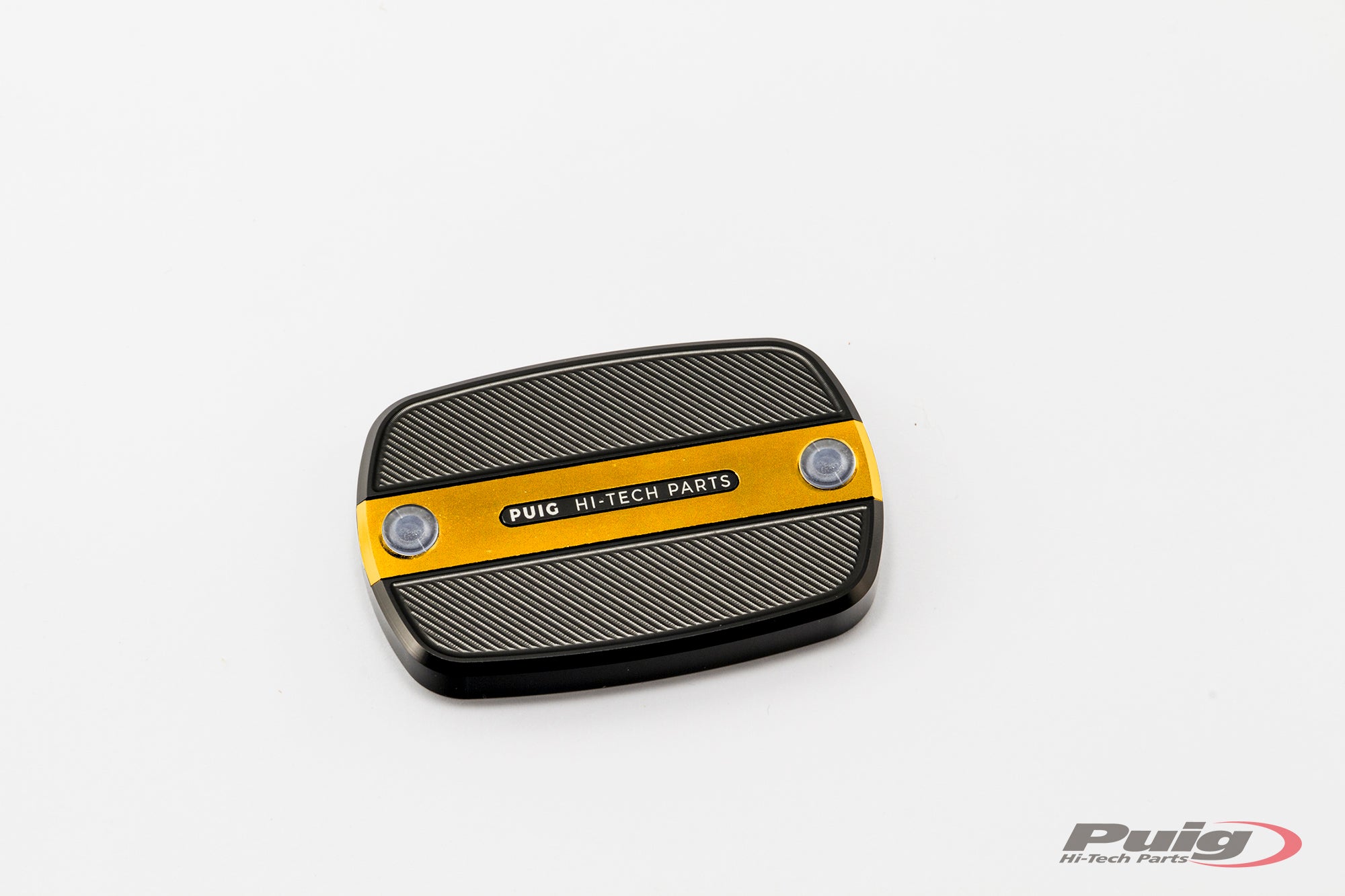 Puig Brake/Clutch Fluid Reservoir Cover | Gold | Yamaha TMAX -   Pyramid Motorcycle Accessories