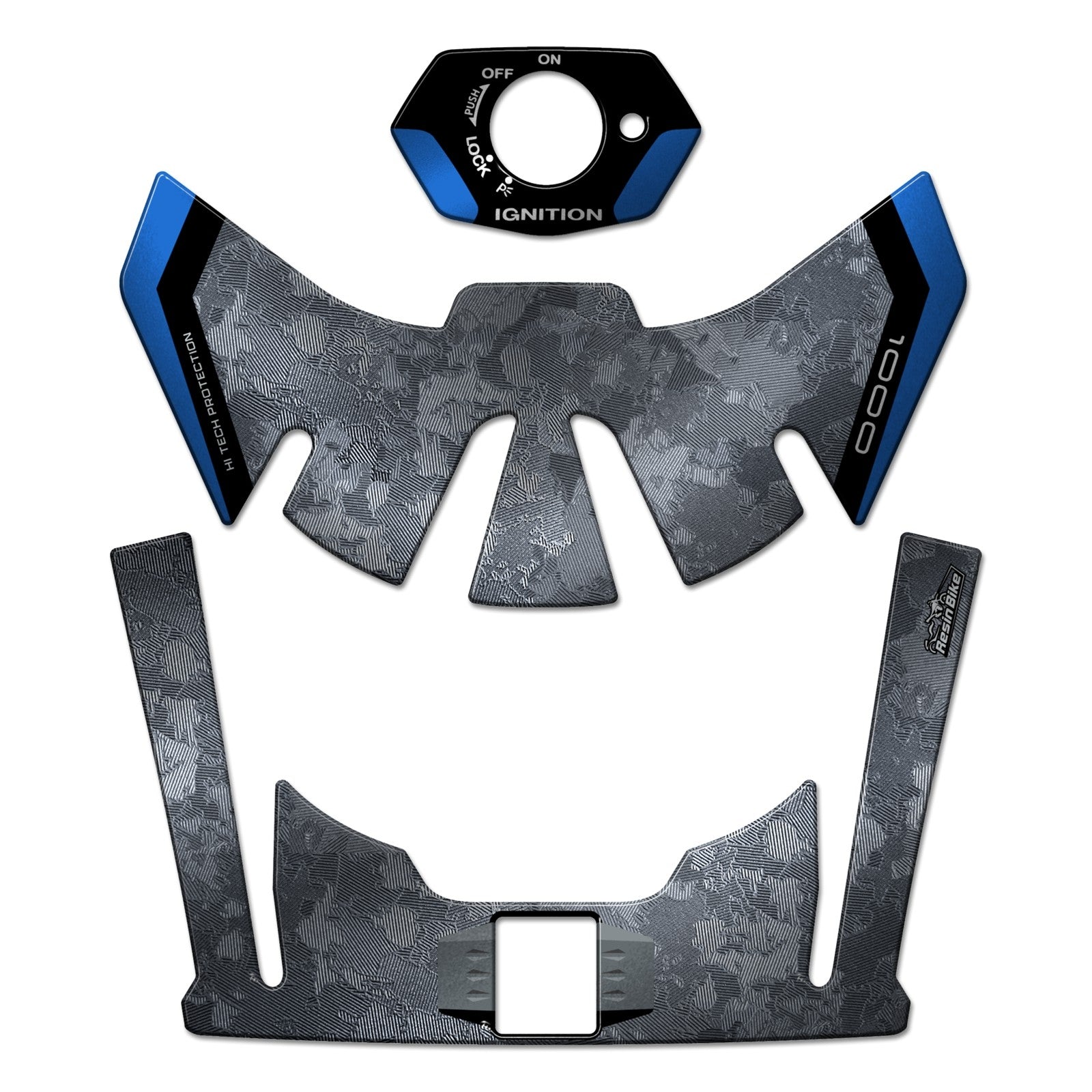 Resin Bike 3D Motorcycle Stickers - Key Area | Suzuki GSX-S1000 2021>2026 -   Pyramid Motorcycle Accessories