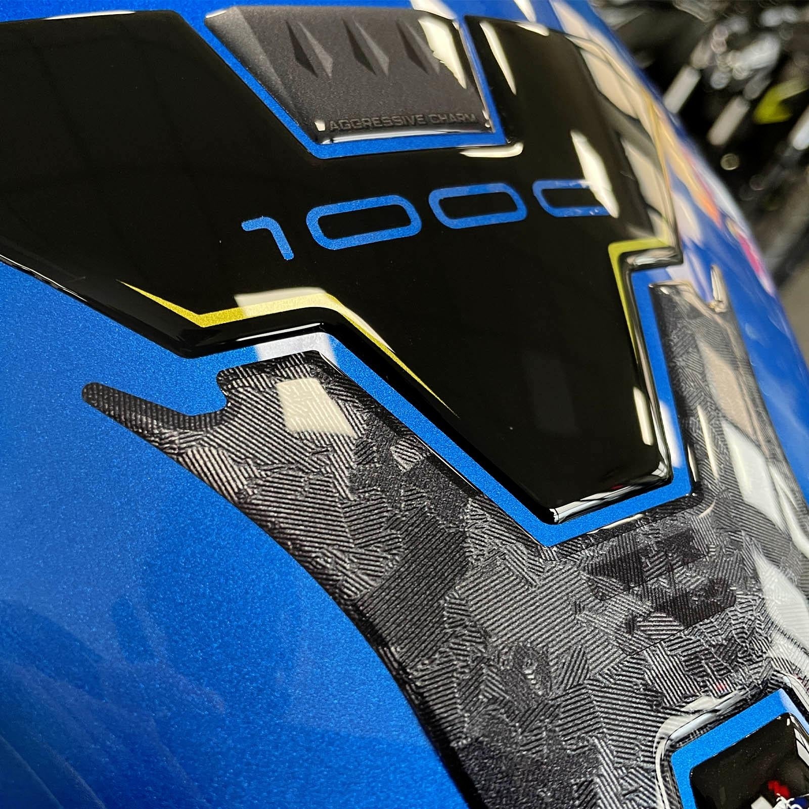 Resin Bike 3D Motorcycle Stickers - Tank Pad | Suzuki GSX-S1000 2021>2025 -   Pyramid Motorcycle Accessories