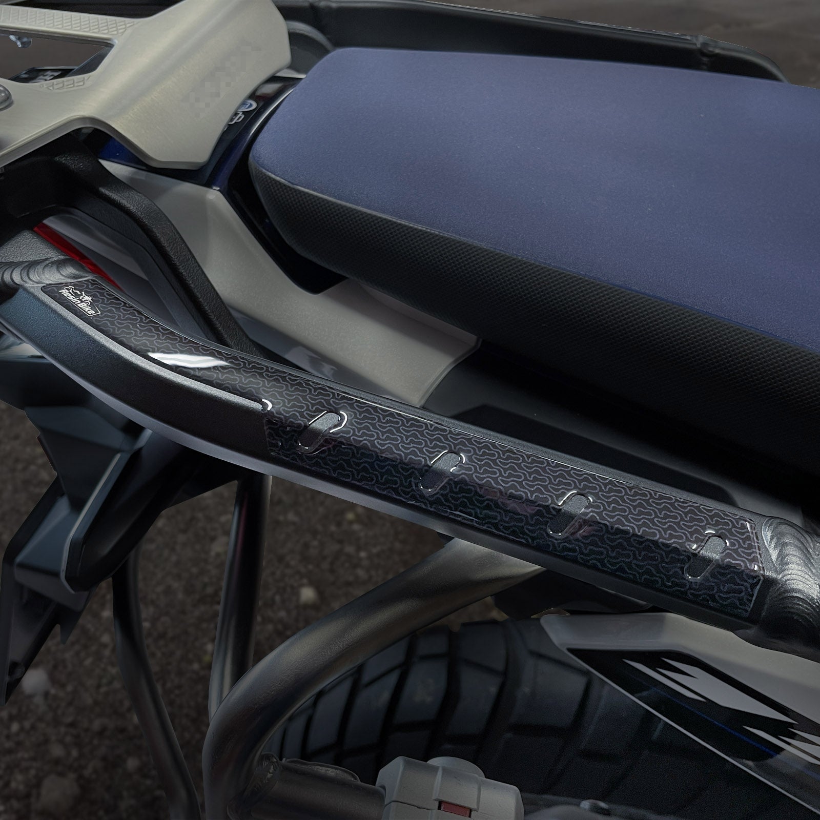 Resin Bike 3D Motorcycle Stickers - Passenger Handles | Honda CRF 1100 L Africa Twin 2022>2023 -   Pyramid Motorcycle Accessories