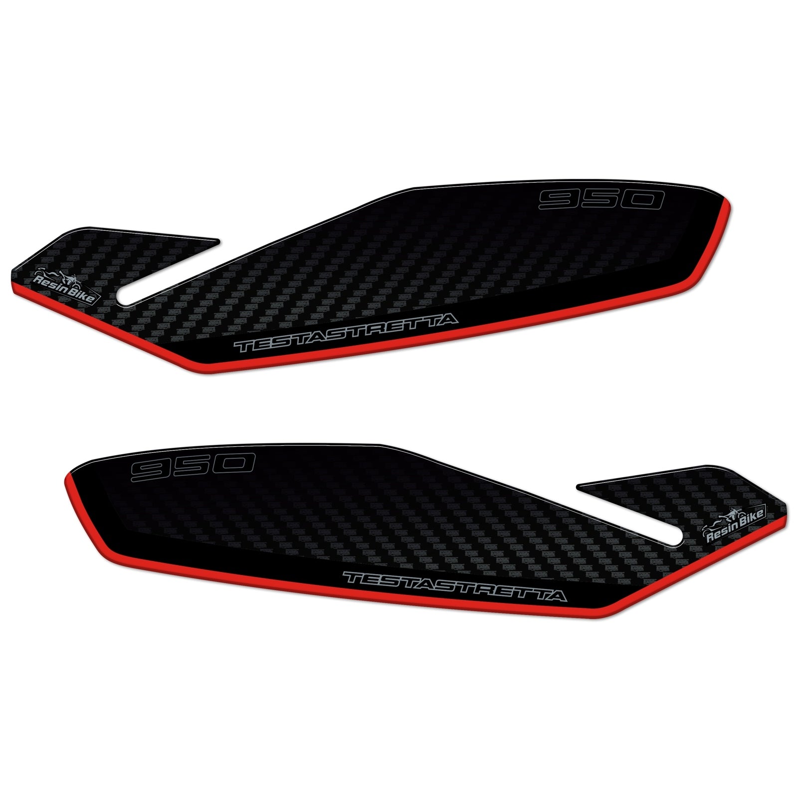 Resin Bike 3D Motorcycle Stickers - Handguards | Ducati Multistrada V2/V2S 2022>2024 -   Pyramid Motorcycle Accessories