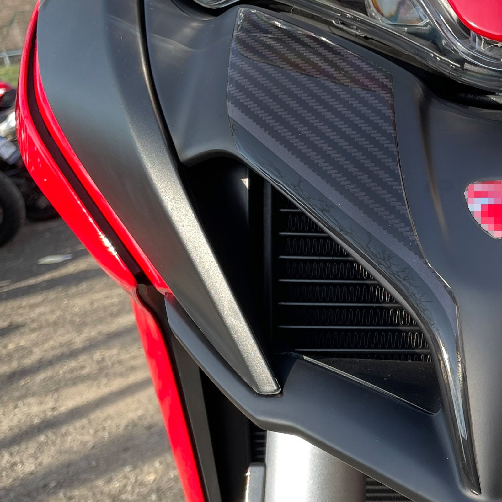 Resin Bike 3D Motorcycle Stickers - Beak | Ducati Multistrada V2/V2 S 2022>2024 -   Pyramid Motorcycle Accessories
