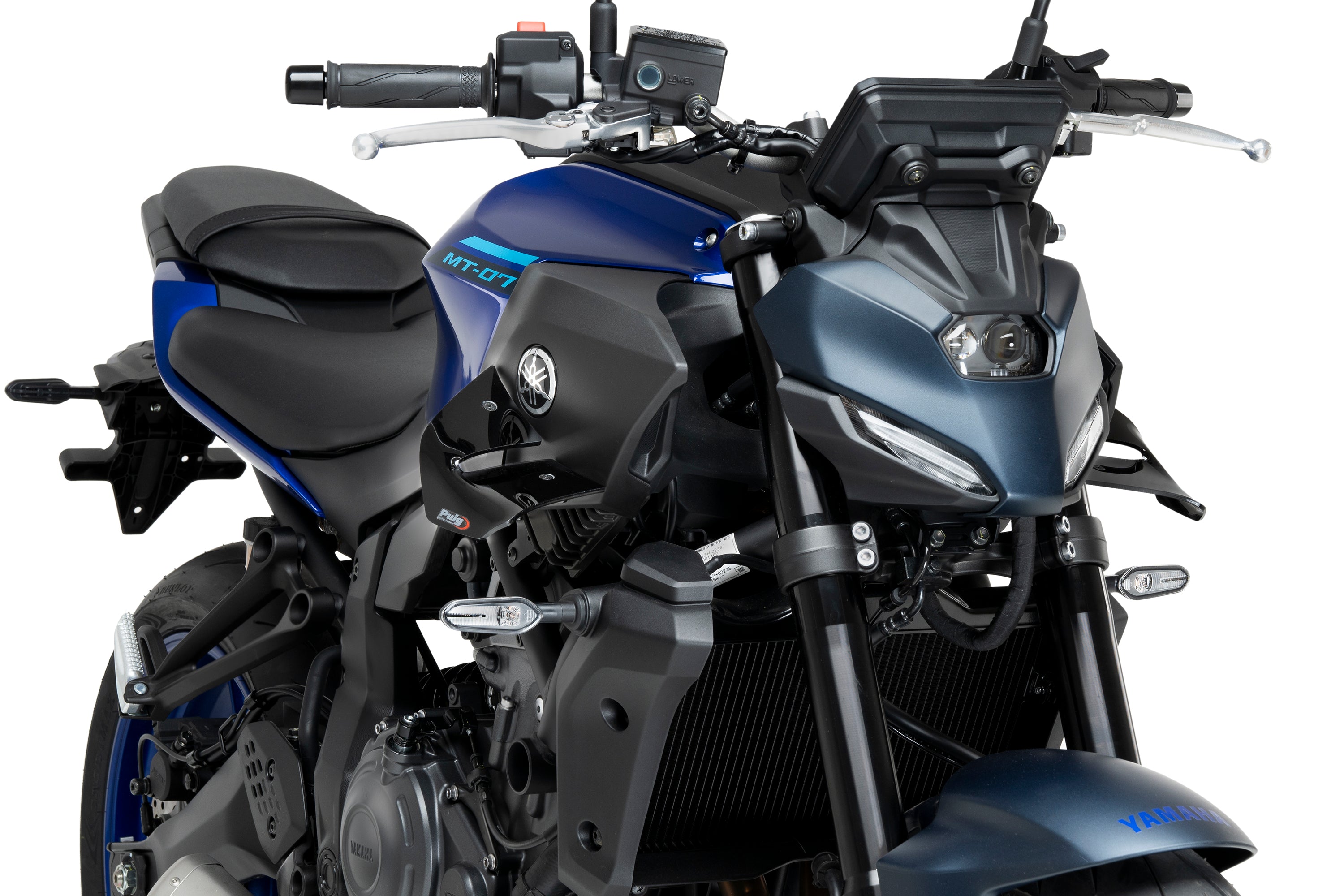 Puig D12 Side Downforce Wings | Gloss Black | Yamaha MT-07 2025>Current -   Pyramid Motorcycle Accessories