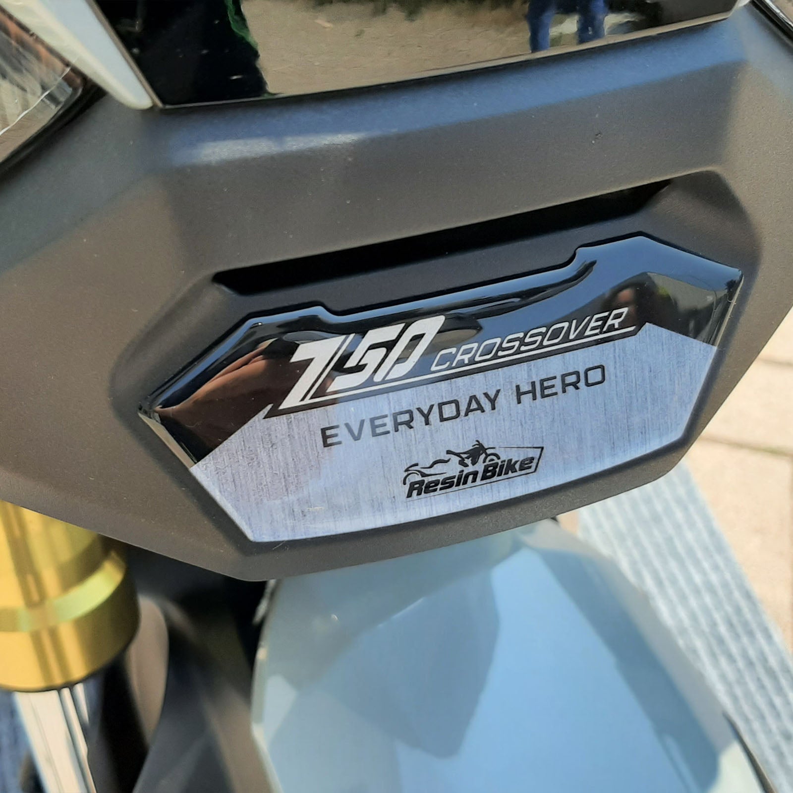 Resin Bike 3D Motorcycle Stickers - Front Fender | Honda X-Adv 2021>2024 RB-1000440700002 -   Pyramid Motorcycle Accessories