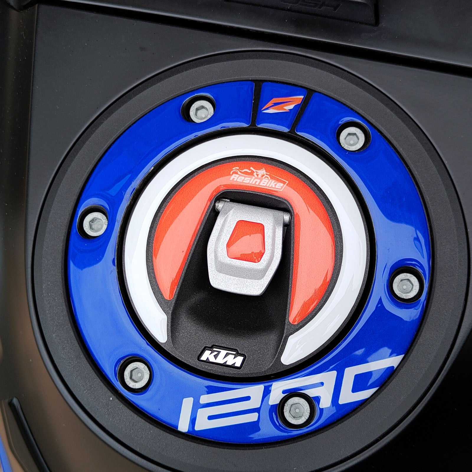 Resin Bike 3D Motorcycle Stickers - Fuel Cap | KTM 1290 Super Adventure R 2021>Current -   Pyramid Motorcycle Accessories