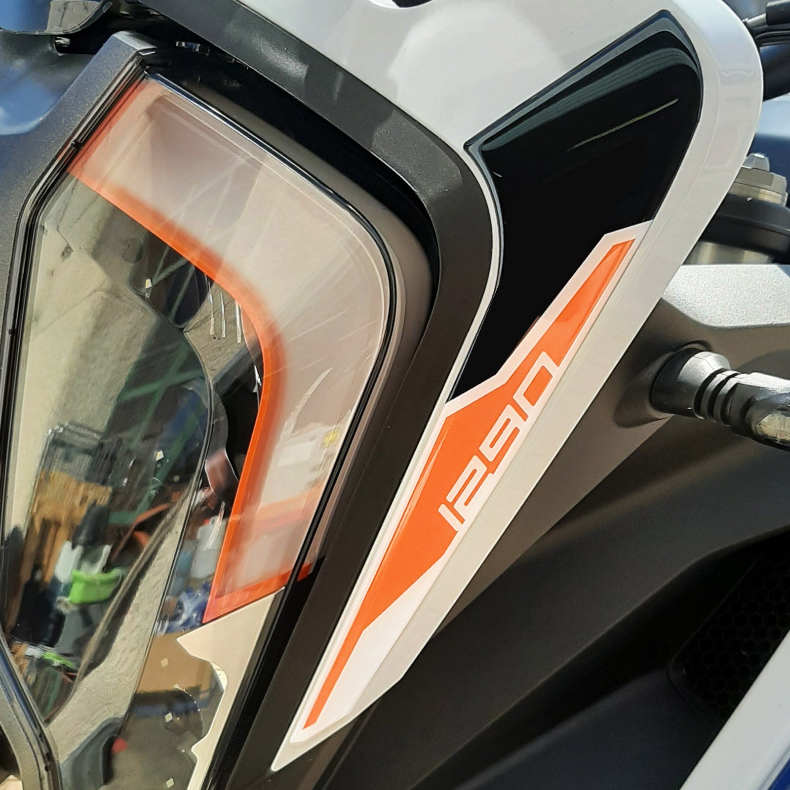 Resin Bike 3D Motorcycle Stickers - Front Fender | KTM 1290 Super Adventure R 2021>Current RB-1000448400003 -   Pyramid Motorcycle Accessories