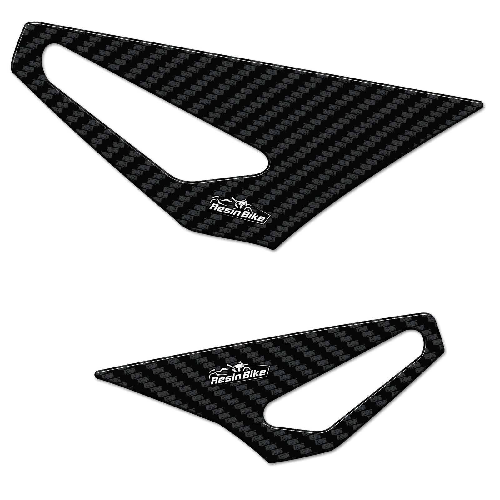 Resin Bike 3D Motorcycle Stickers - Heel Pads | Ducati Panigale/Streetfighter V4 2018>2024 -   Pyramid Motorcycle Accessories