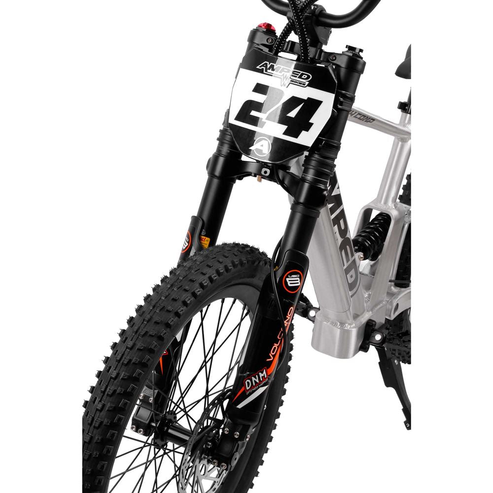 Amped A24 Comp Kids Electric Bike - Silver -   Pyramid Motorcycle Accessories