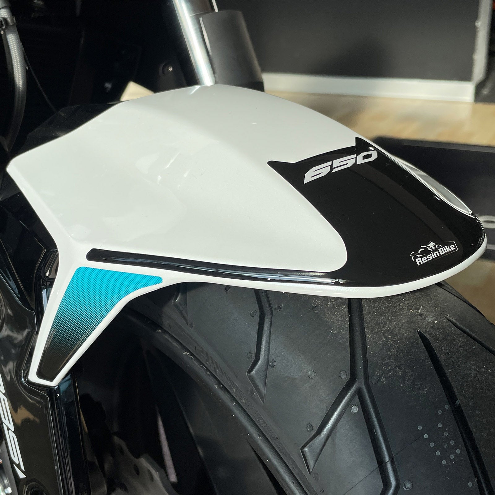 Resin Bike 3D Motorcycle Stickers - Footboard | CFMoto 650NK 2021>2024 -   Pyramid Motorcycle Accessories