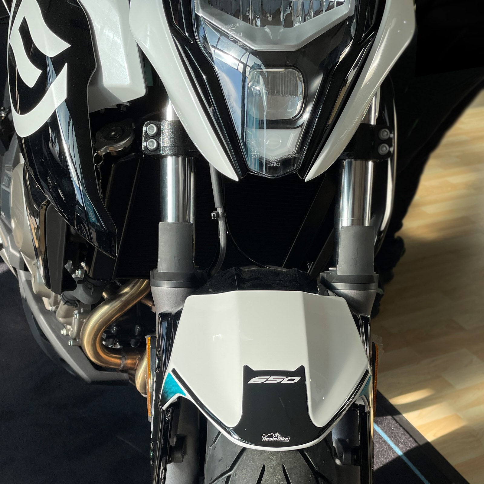 Resin Bike 3D Motorcycle Stickers - Footboard | CFMoto 650NK 2021>2024 -   Pyramid Motorcycle Accessories