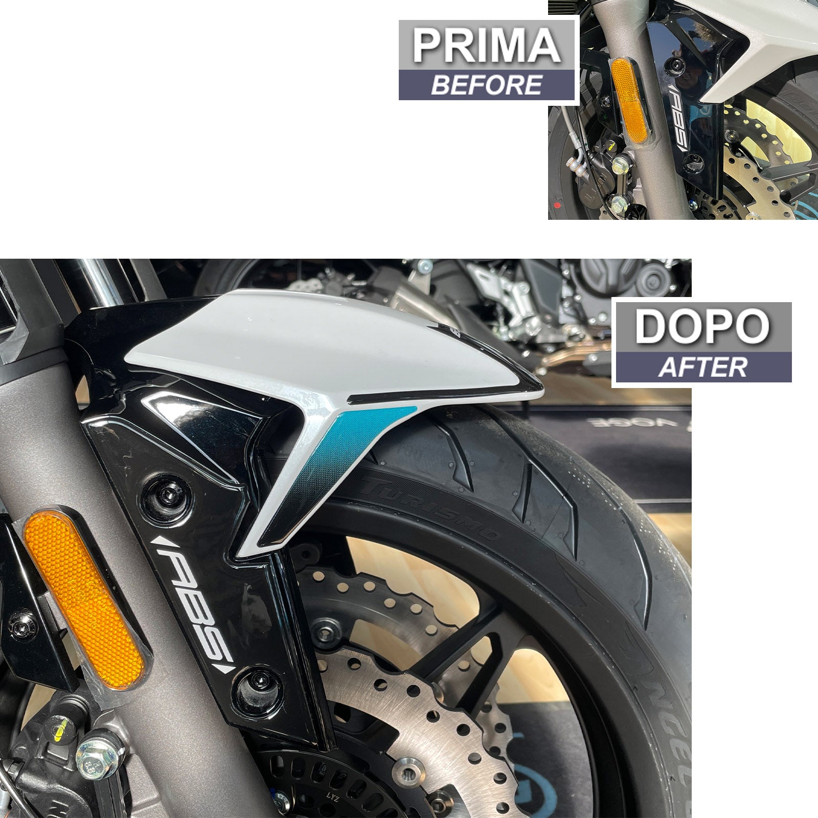 Resin Bike 3D Motorcycle Stickers - Side Panels | CFMoto 650NK 2021>2024 -   Pyramid Motorcycle Accessories