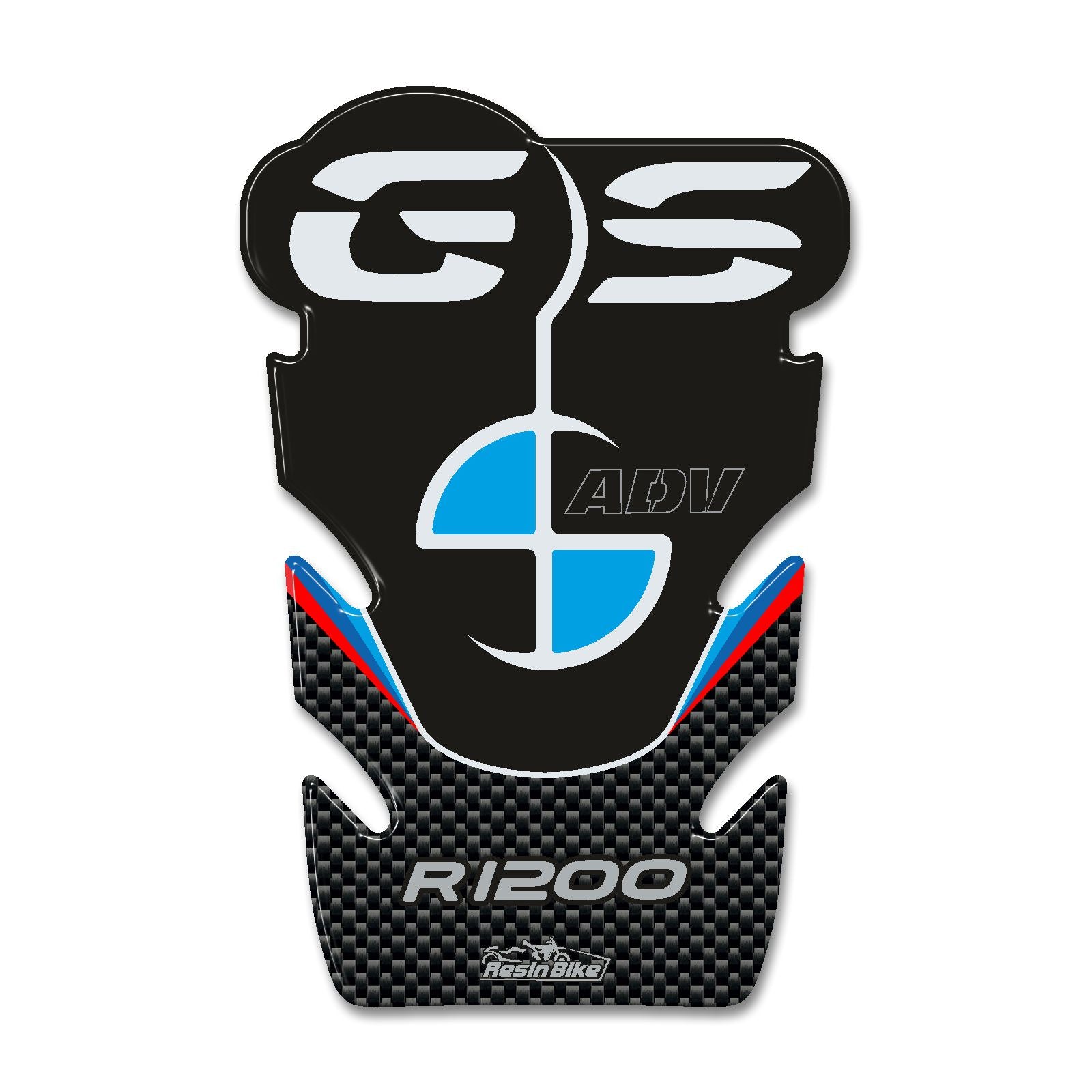 Resin Bike 3D Motorcycle Stickers - Tank Pad | BMW R 1200 GS Adventure 2004>2012 -   Pyramid Motorcycle Accessories
