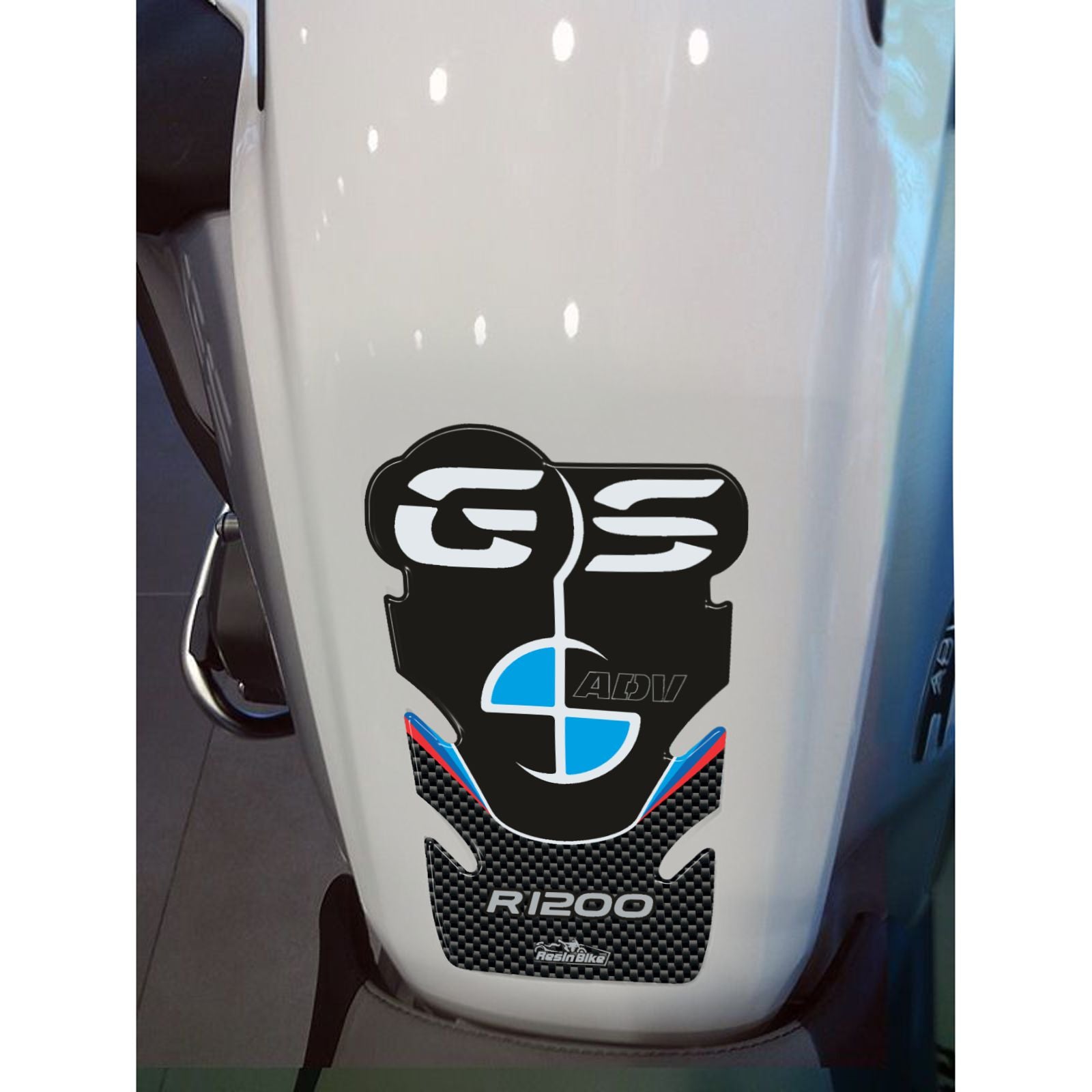Resin Bike 3D Motorcycle Stickers - Tank Pad | BMW R 1200 GS Adventure 2004>2012 -   Pyramid Motorcycle Accessories