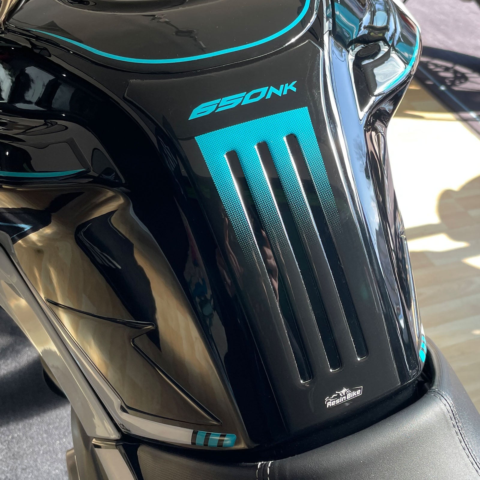 Resin Bike 3D Motorcycle Stickers - Tank Pad | CFMoto 650 NK 2021>2024 RB-1000457900006 -   Pyramid Motorcycle Accessories