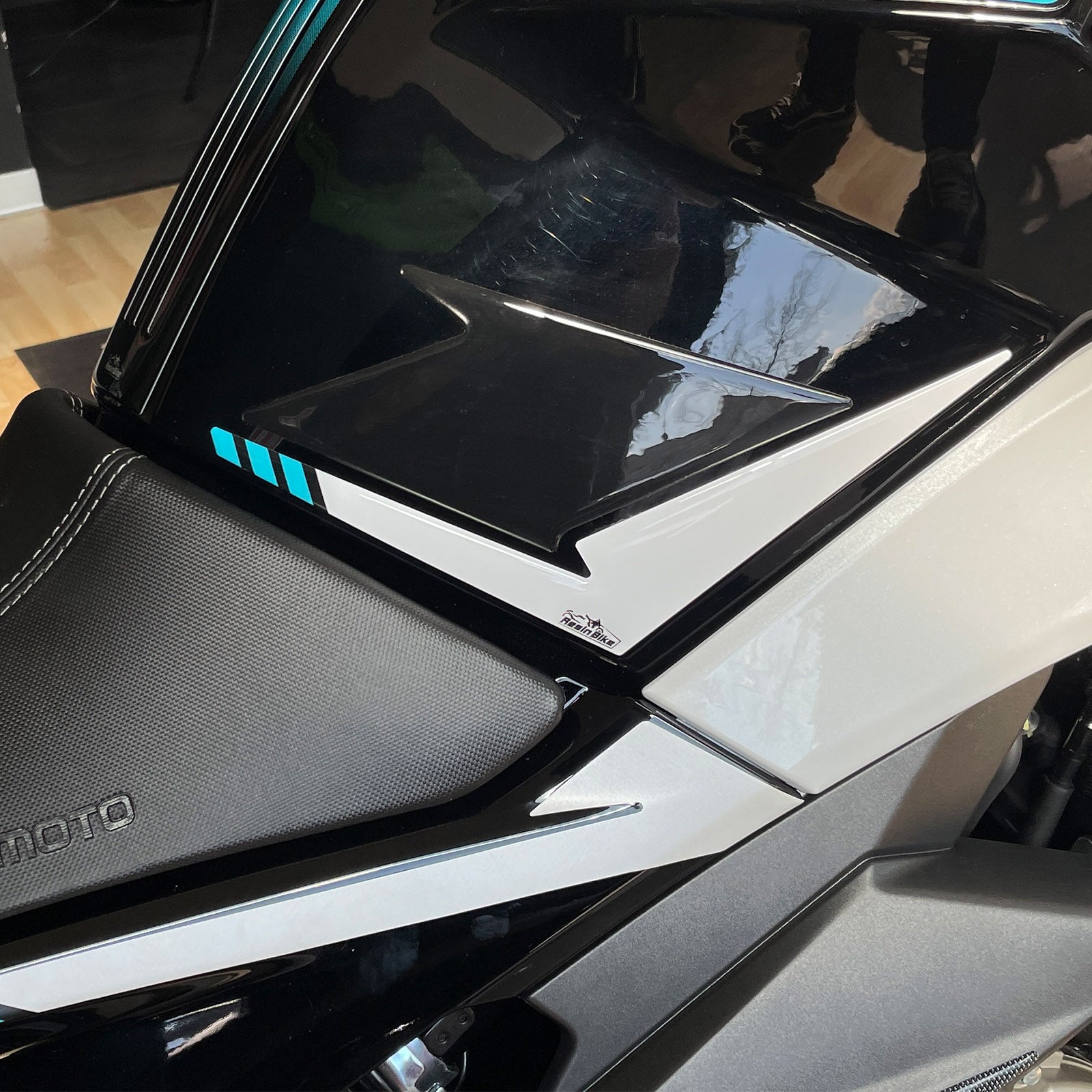 Resin Bike 3D Motorcycle Stickers - Tank Sides | CFMoto 650NK 2021>2024 RB-1000458000002 -   Pyramid Motorcycle Accessories