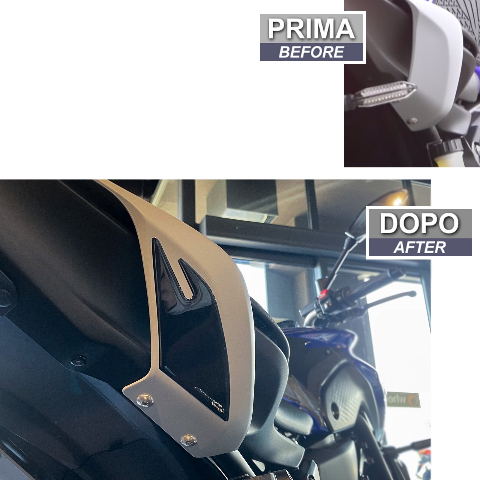 Resin Bike 3D Motorcycle Stickers - Tail Section | Yamaha MT-07 2021>2024 -   Pyramid Motorcycle Accessories