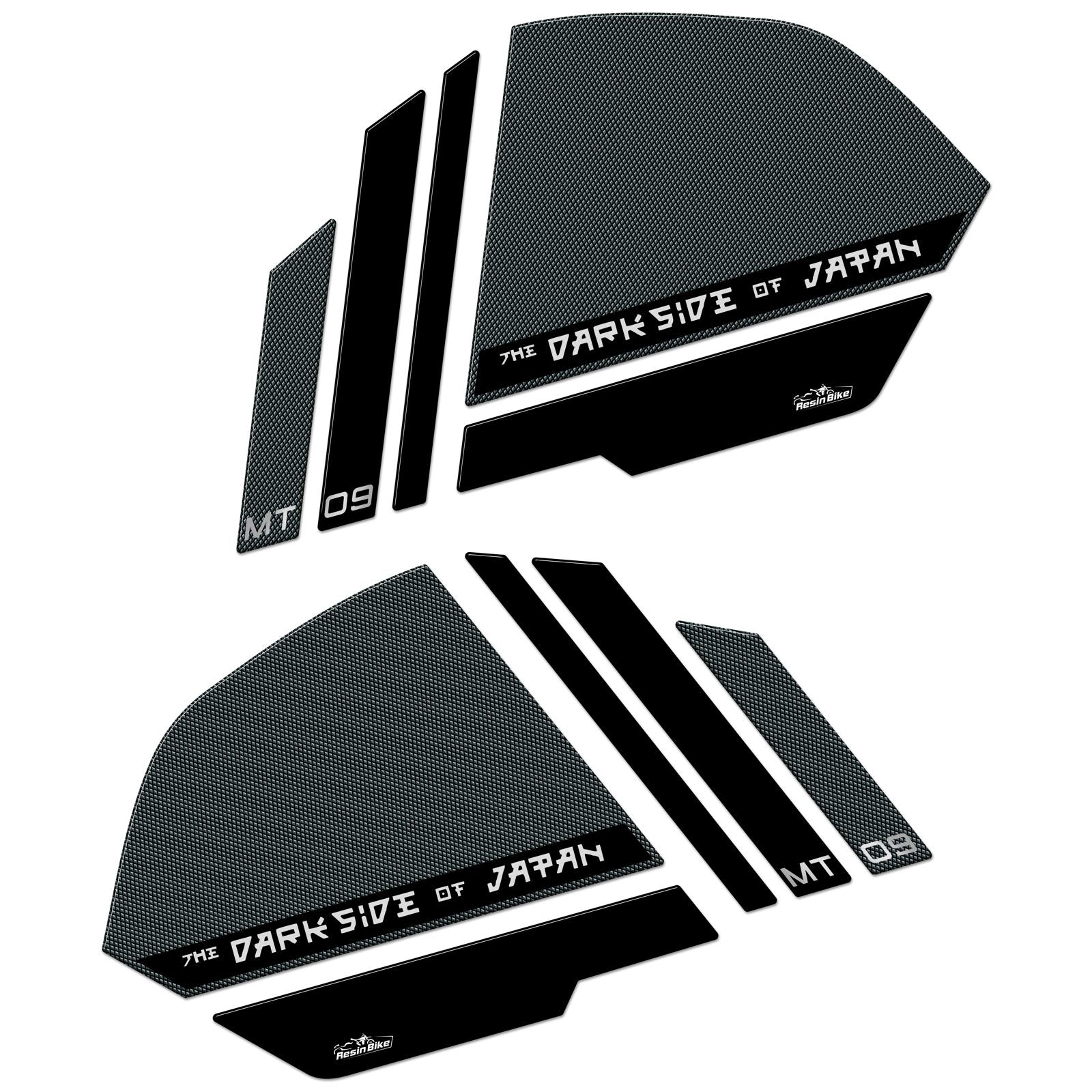 Resin Bike 3D Motorcycle Stickers - Tank Sides | Yamaha MT-09 2021>2023 -   Pyramid Motorcycle Accessories