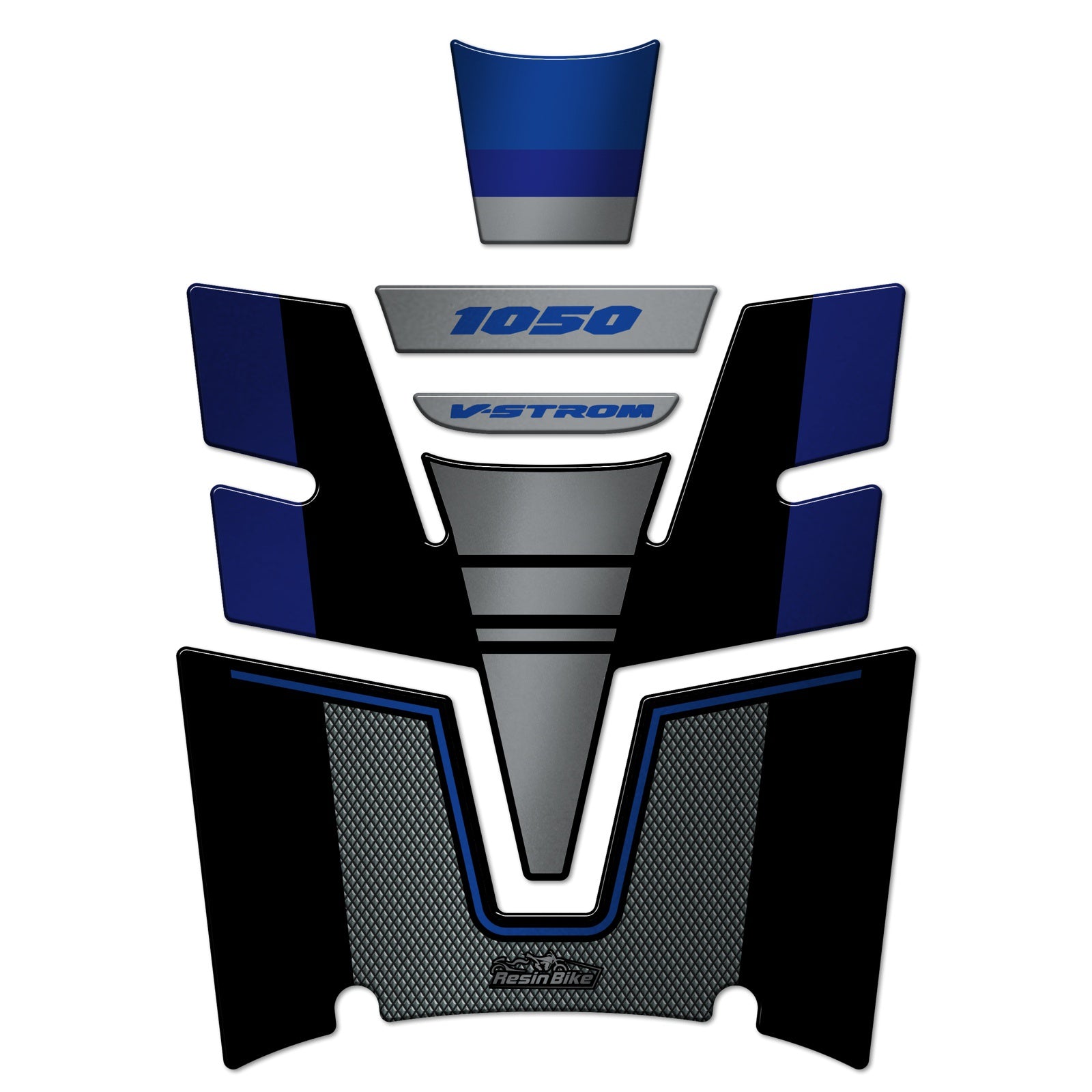 Resin Bike 3D Motorcycle Stickers - Tank Pad | Suzuki V-Strom 1050/1050XT 2020>2023 -   Pyramid Motorcycle Accessories