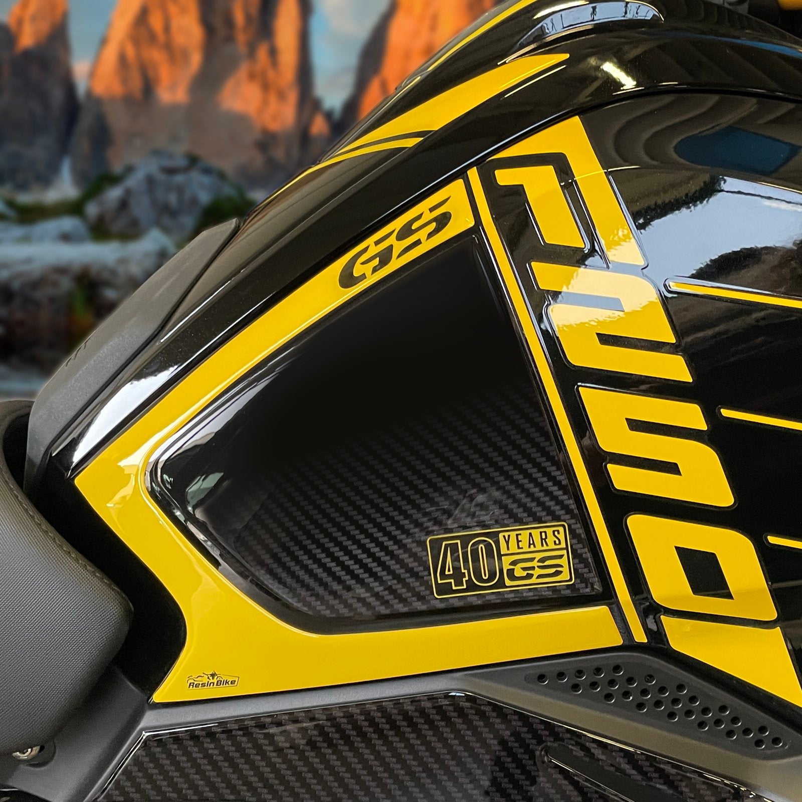 Resin Bike 3D Motorcycle Stickers - Tank Sides | BMW R 1250 GS 2021>2024 RB-1000461000006 -   Pyramid Motorcycle Accessories