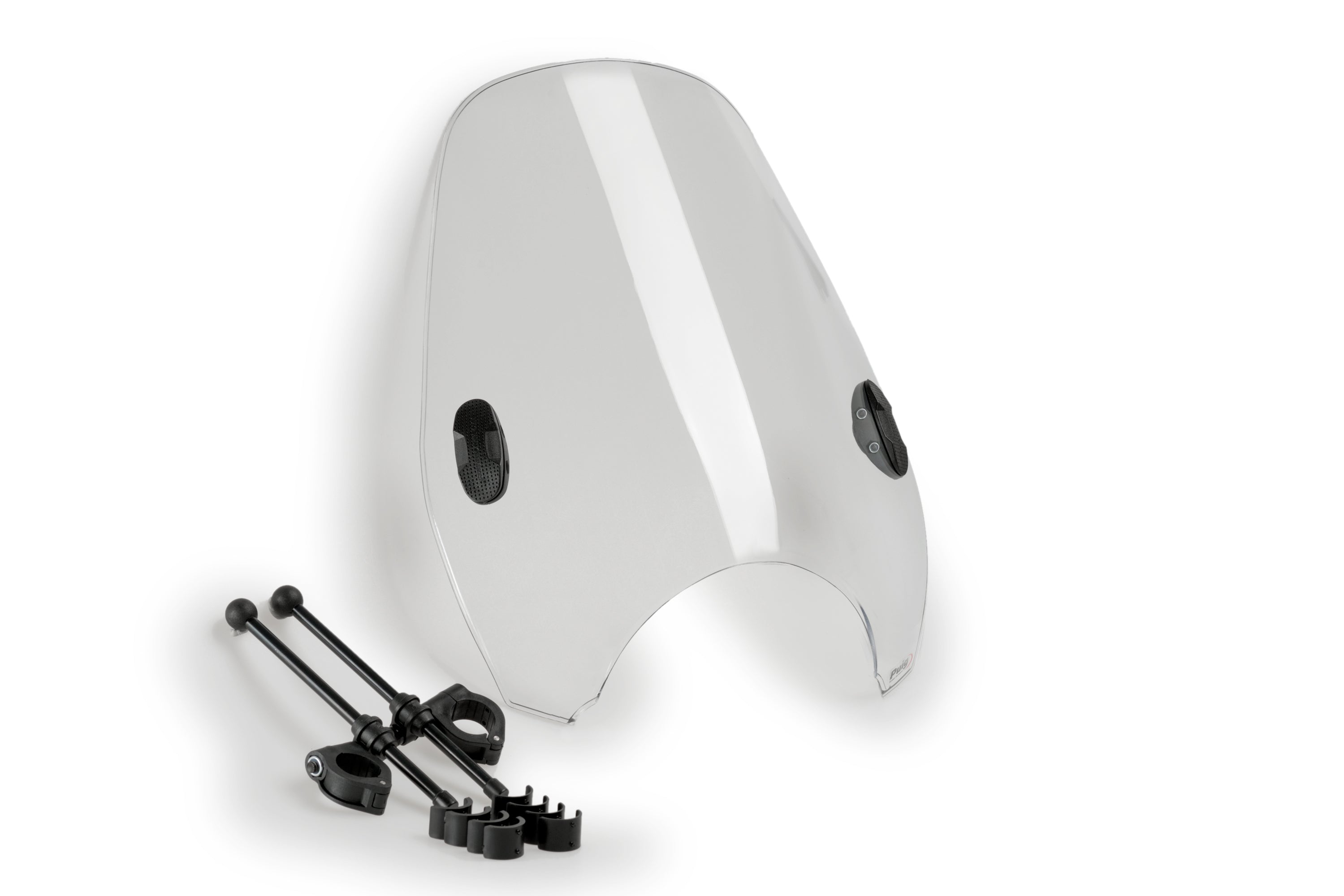 Puig Custom 2 Handlebar Mounted Screen | Clear -   Pyramid Motorcycle Accessories