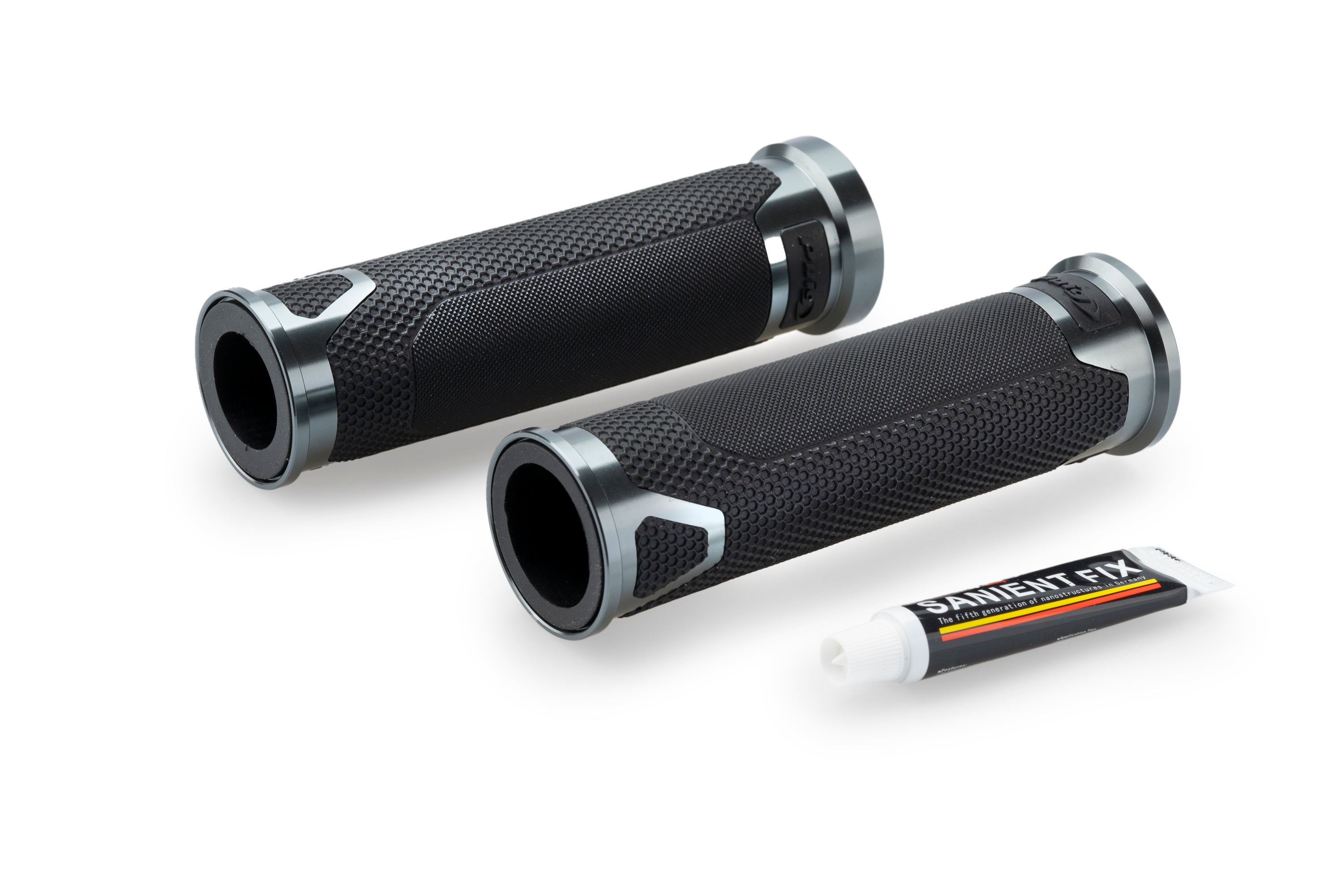 Puig Revving Grips - 123mm | Titanium -   Pyramid Motorcycle Accessories