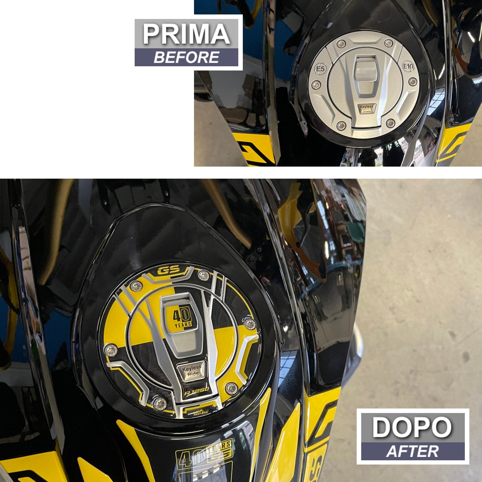 Resin Bike 3D Motorcycle Stickers - Fuel Cap | BMW R 1250 GS 2020>2021 -   Pyramid Motorcycle Accessories