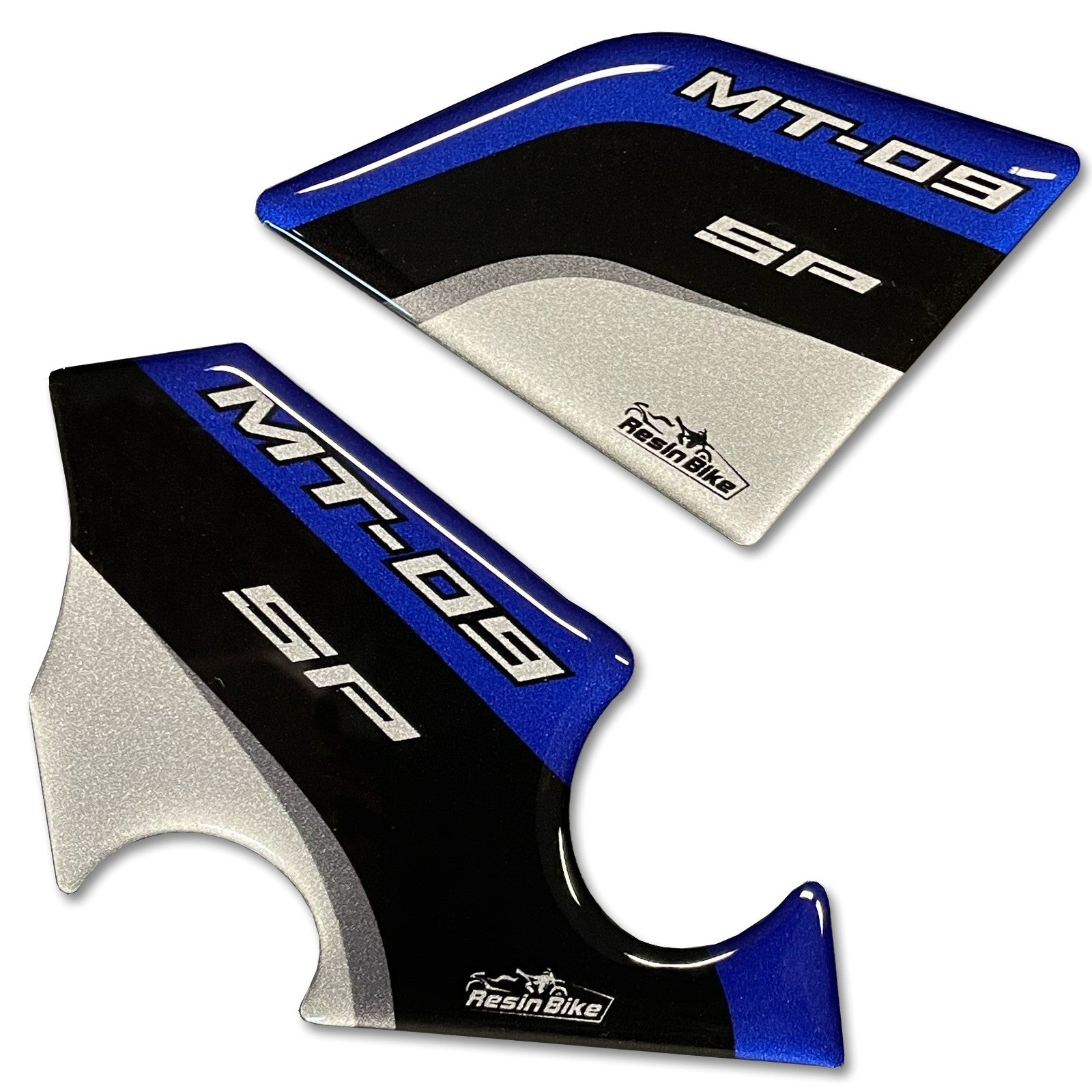Resin Bike 3D Motorcycle Stickers - Heel Pads | Yamaha MT-09 2018>Current -   Pyramid Motorcycle Accessories