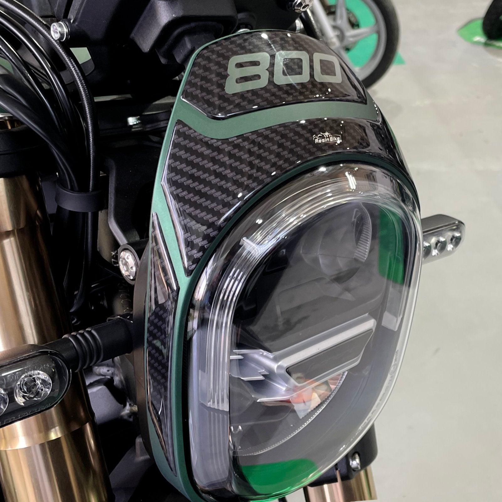 Resin Bike 3D Motorcycle Stickers - Headlight | Benelli Leoncino 800 2022>2026 -   Pyramid Motorcycle Accessories