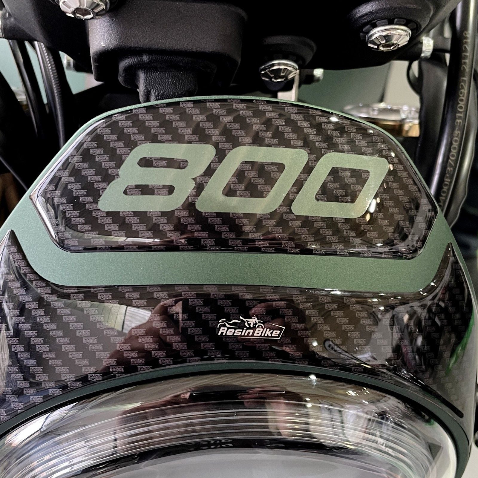 Resin Bike 3D Motorcycle Stickers - Headlight | Benelli Leoncino 800 2022>2026 -   Pyramid Motorcycle Accessories