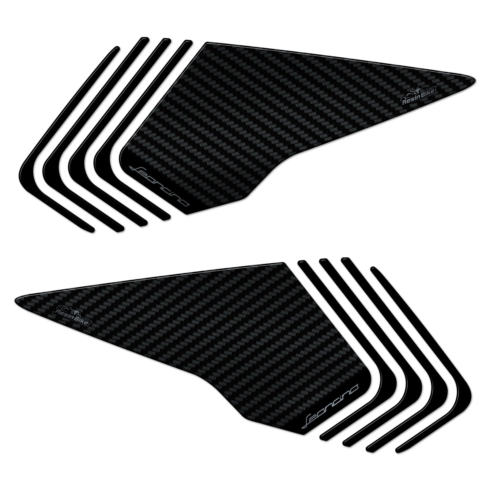 Resin Bike 3D Motorcycle Stickers - Tank Sides | Benelli Leoncino 800 2022>2025 -   Pyramid Motorcycle Accessories