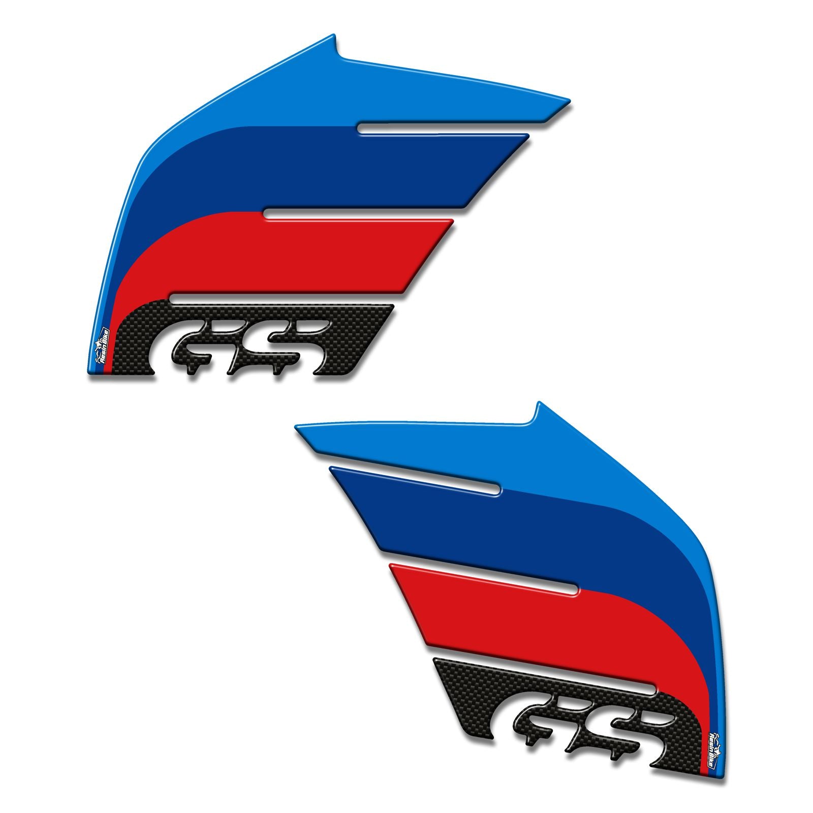 Resin Bike 3D Motorcycle Stickers - Tank Sides | BMW R 1200 GS 2004>2007 -   Pyramid Motorcycle Accessories