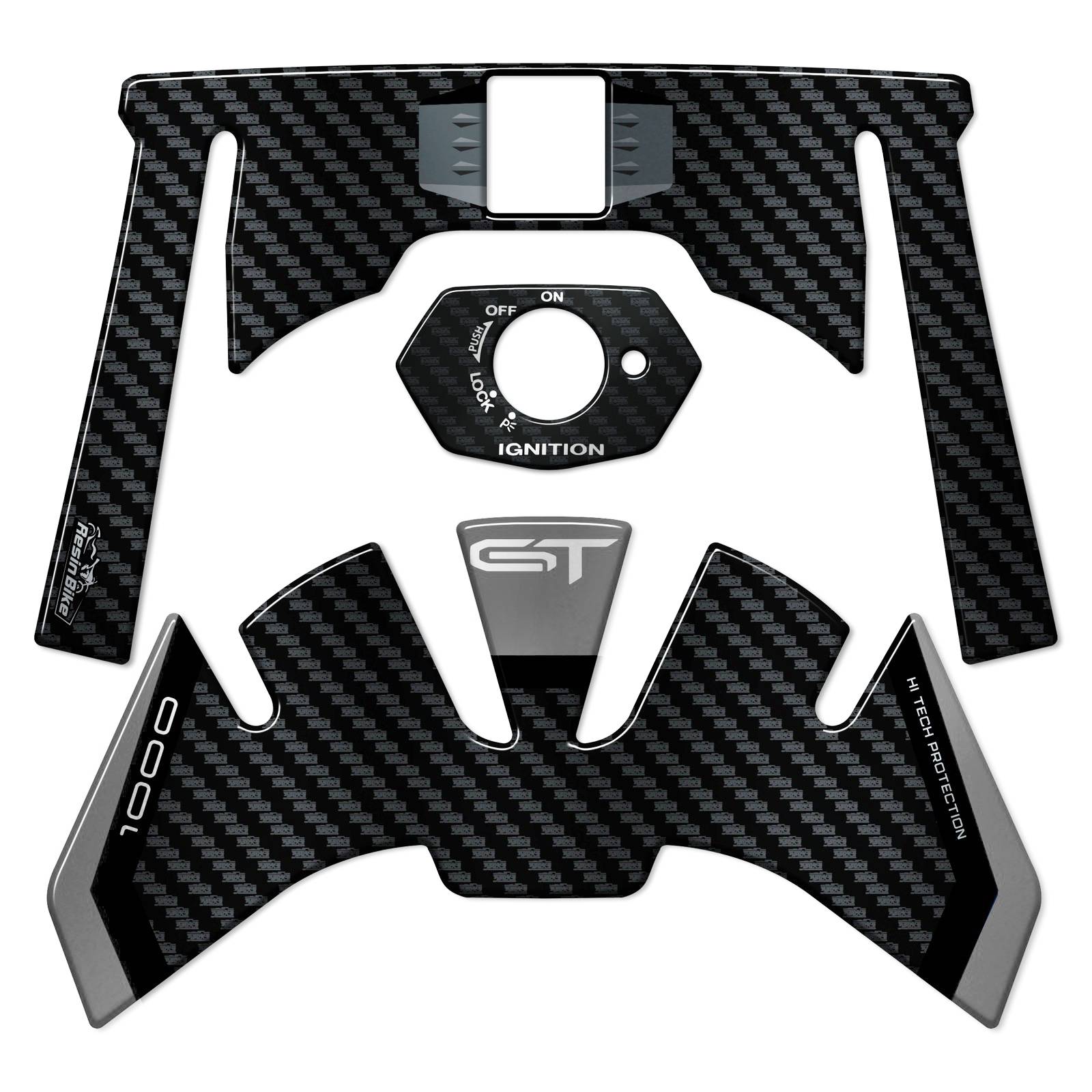Resin Bike 3D Motorcycle Stickers - Key Area | Suzuki GSX-S1000 GT/GT+ 2022>2025 -   Pyramid Motorcycle Accessories