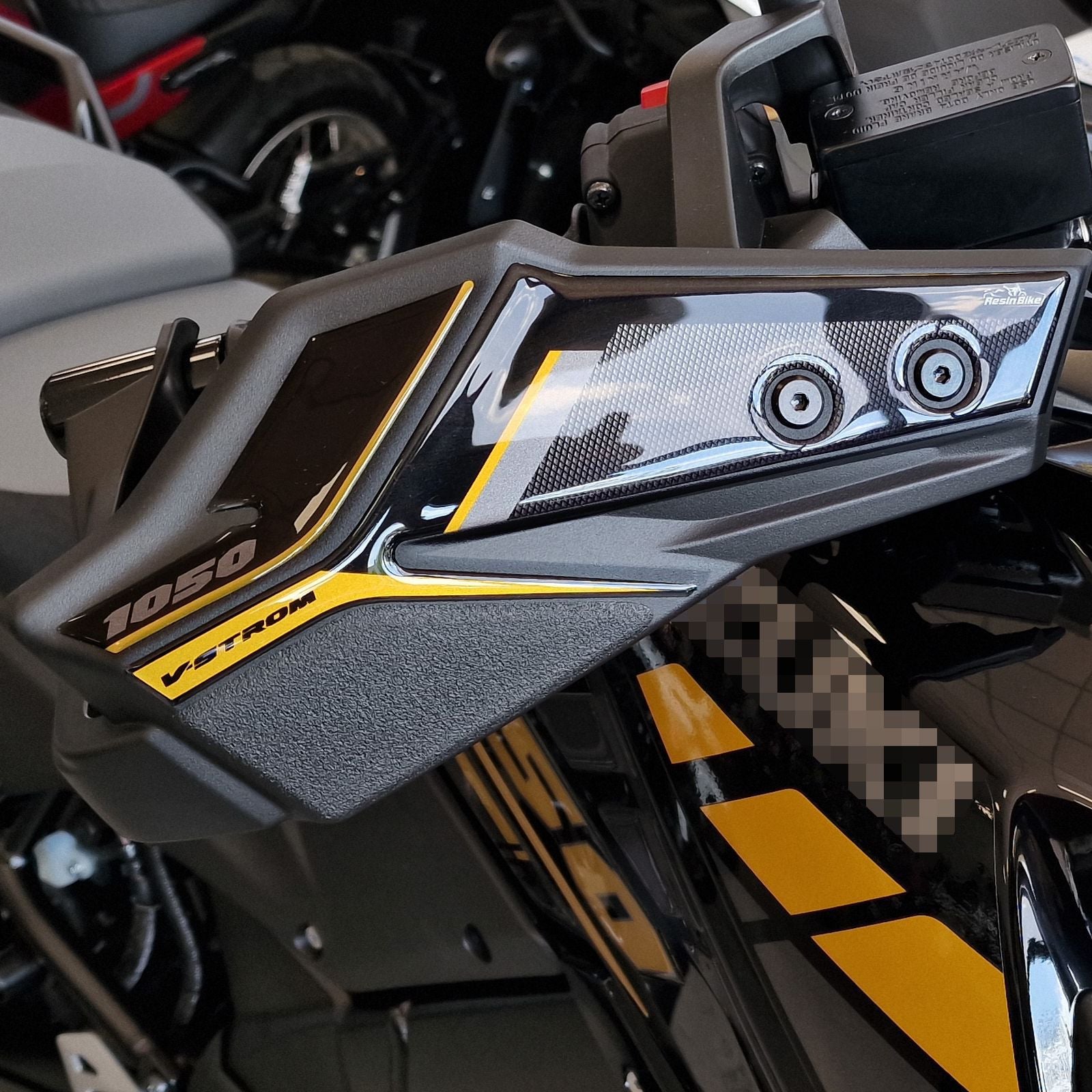 Resin Bike 3D Motorcycle Stickers - Handguards | Suzuki V-Strom 1050 / 1050XT 2020>2023 RB-1000466700000 -   Pyramid Motorcycle Accessories