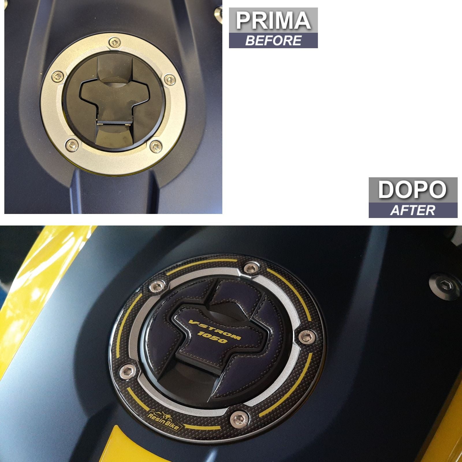 Resin Bike 3D Motorcycle Stickers - Fuel Cap | Suzuki V-Strom 1050 / 1050XT 2020>2023 RB-1000139100007 -   Pyramid Motorcycle Accessories