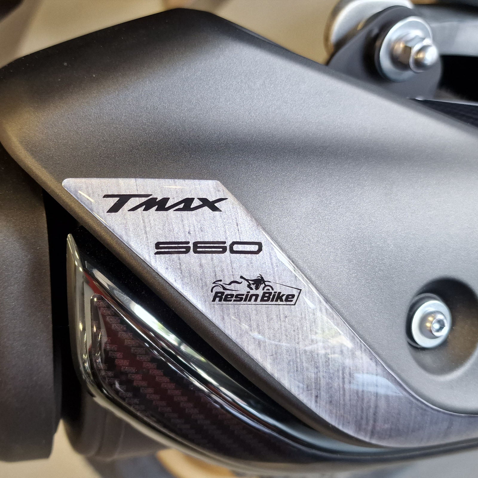 Resin Bike 3D Motorcycle Stickers - Exhaust | Yamaha TMAX 560 2022>2024 RB-1000468700008 -   Pyramid Motorcycle Accessories