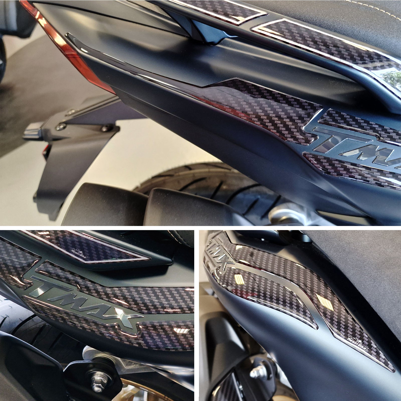Resin Bike 3D Motorcycle Stickers - Underseat | Yamaha TMAX 560 2022>2024 -   Pyramid Motorcycle Accessories