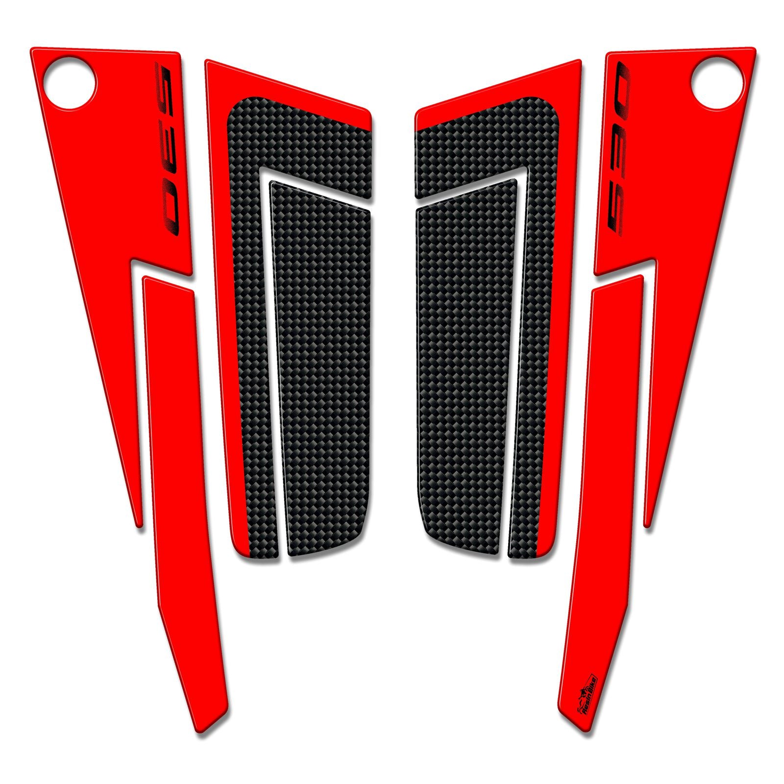Resin Bike 3D Motorcycle Stickers - Footboard | Yamaha TMAX 530 2012>2016 RB-B201J326 -   Pyramid Motorcycle Accessories