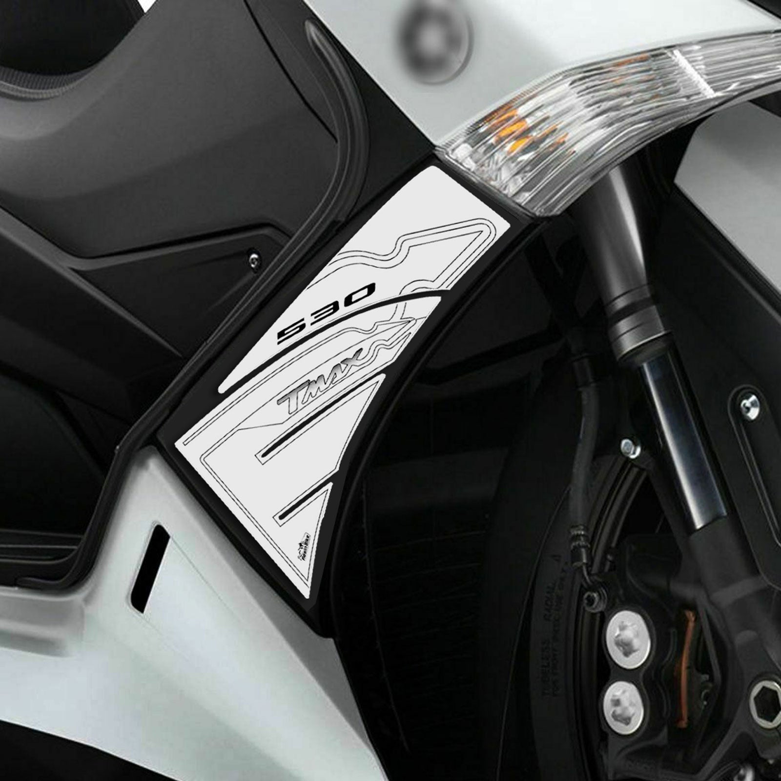 Resin Bike 3D Motorcycle Stickers - Tank Sides | Yamaha TMAX 530 2012>2016 RB-B10830F2 -   Pyramid Motorcycle Accessories