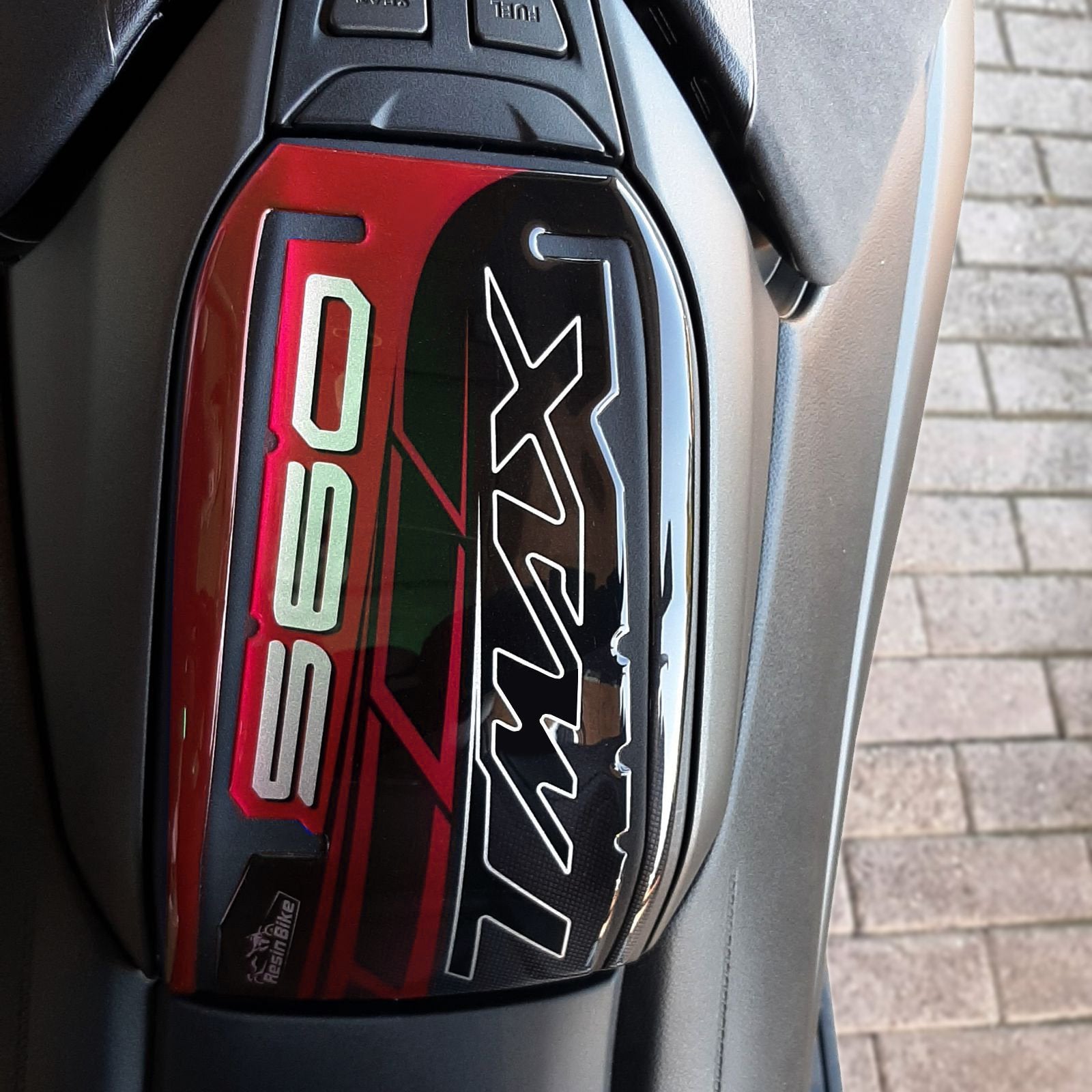 Resin Bike 3D Motorcycle Stickers - Fuel Cap | Yamaha TMAX 560 2020>2021 RB-1000141800001 -   Pyramid Motorcycle Accessories