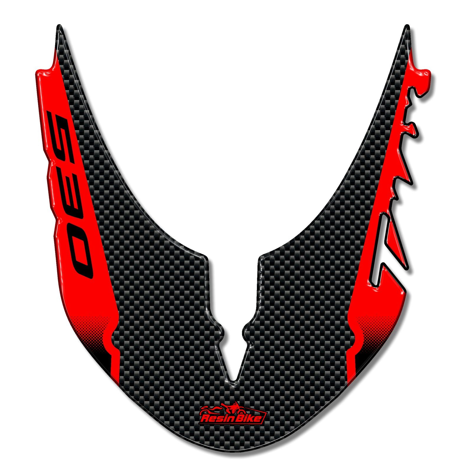 Resin Bike 3D Motorcycle Stickers - Front Fender | Yamaha TMAX 530 2012>2016 RB-B435P743 -   Pyramid Motorcycle Accessories