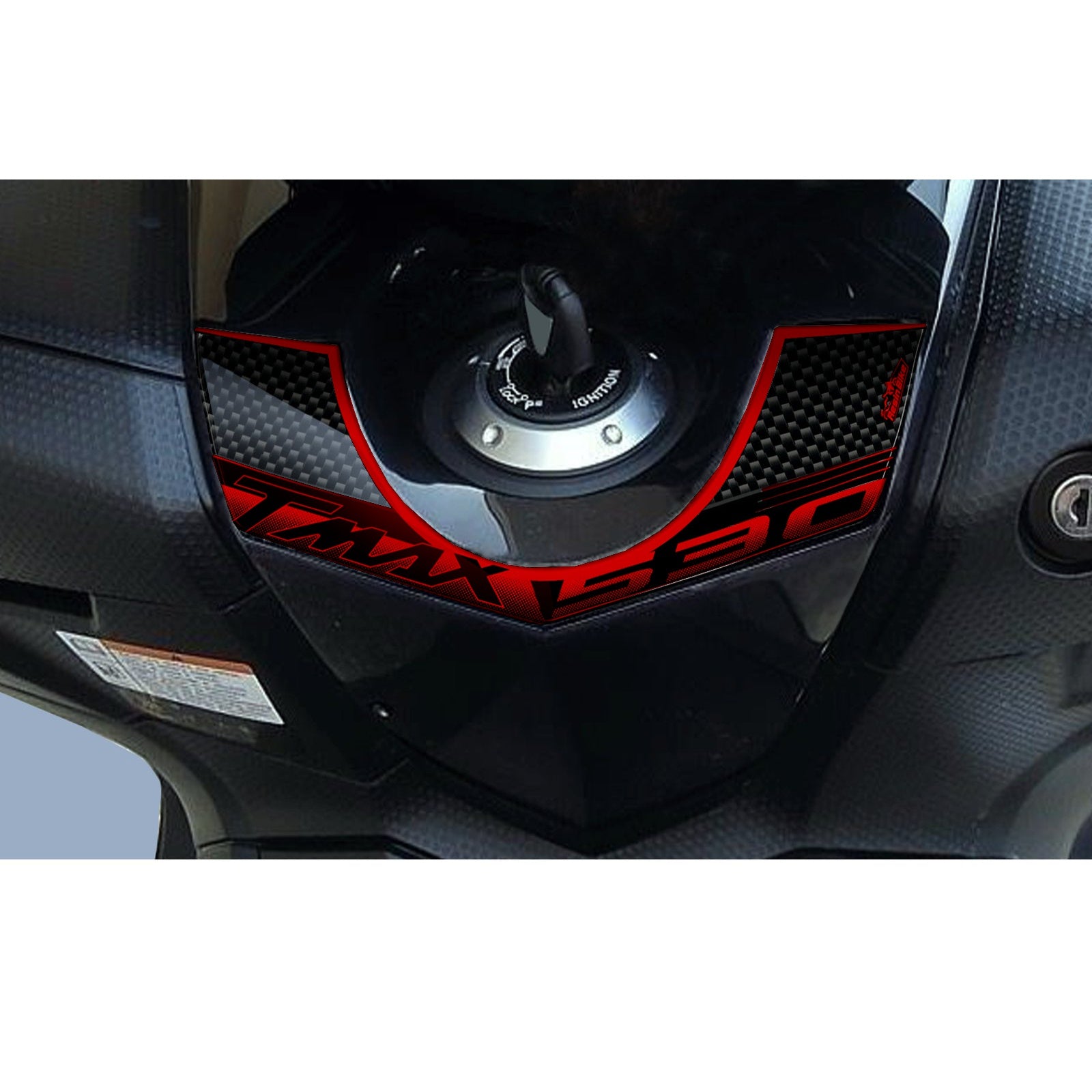 Resin Bike 3D Motorcycle Stickers - Key Area | Yamaha TMAX 530 2012>2016 RB-B36313L3 -   Pyramid Motorcycle Accessories