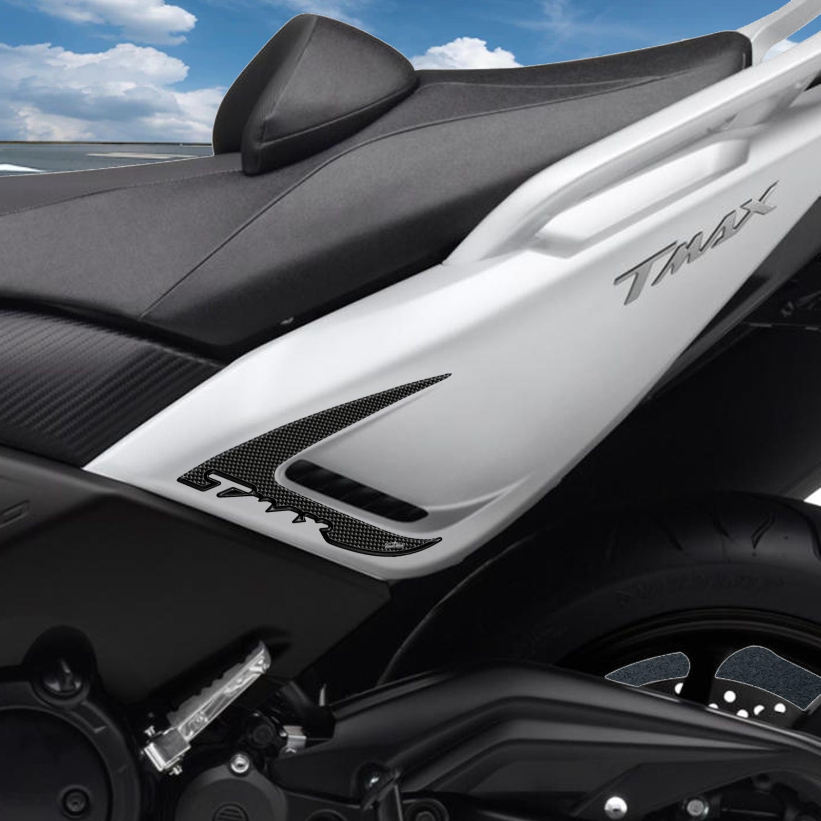 Resin Bike 3D Motorcycle Stickers - Underseat | Yamaha TMAX 530 2012>2016 RB-B7W15269 -   Pyramid Motorcycle Accessories