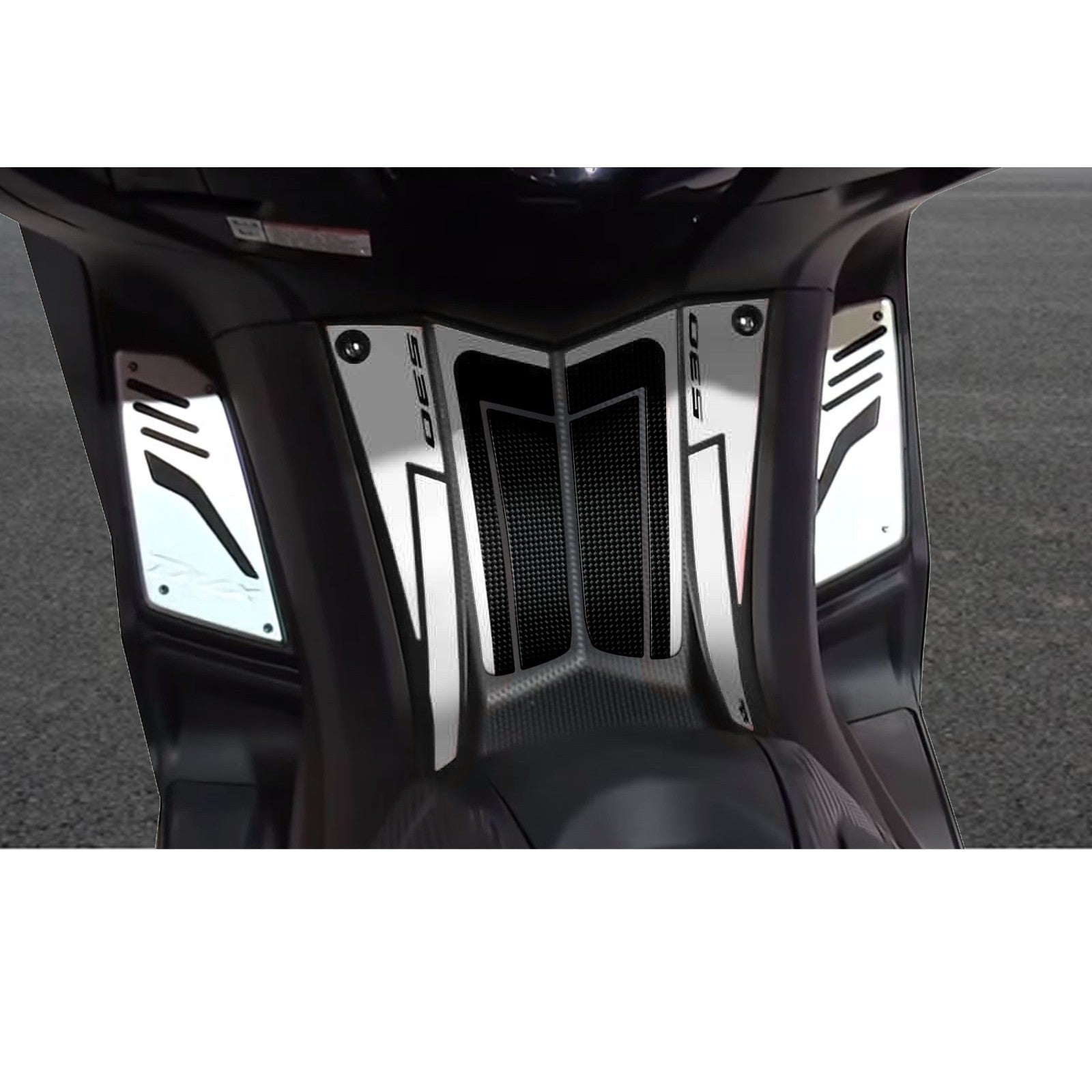 Resin Bike 3D Motorcycle Stickers - Footboard | Yamaha TMAX 530 2012>2016 RB-B26535J5 -   Pyramid Motorcycle Accessories