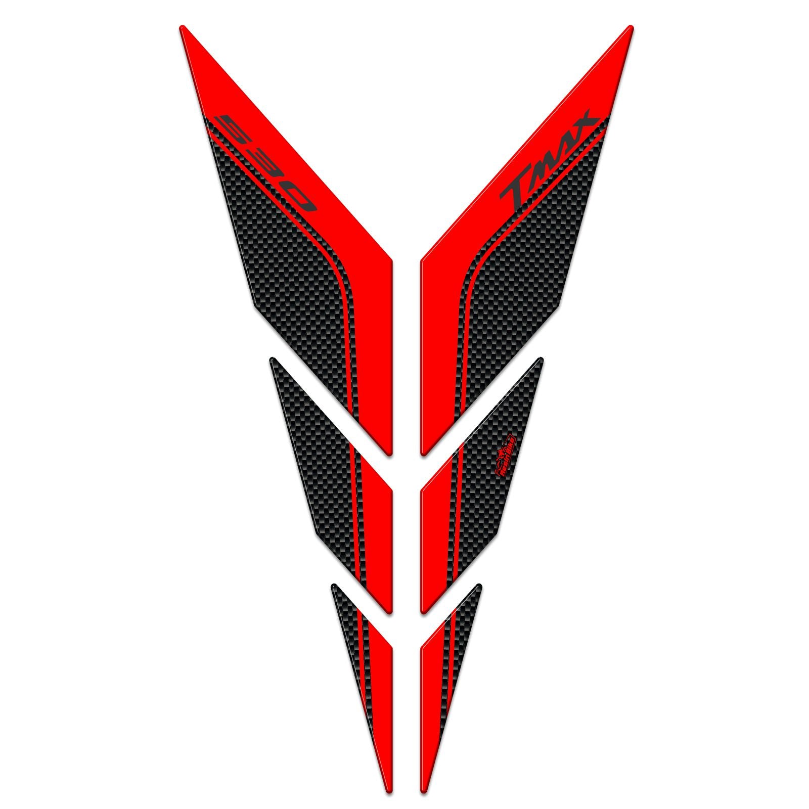 Resin Bike 3D Motorcycle Stickers - Frontal Area | Yamaha TMAX 530 2012>2016 RB-B6101V65 -   Pyramid Motorcycle Accessories