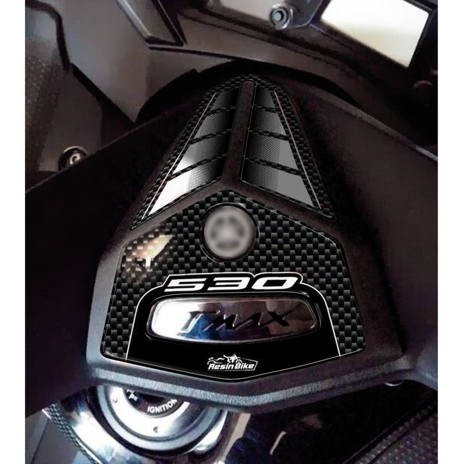 Resin Bike 3D Motorcycle Stickers - Top Yoke | Yamaha TMAX 530 2012>2016 RB-B29953J3 -   Pyramid Motorcycle Accessories