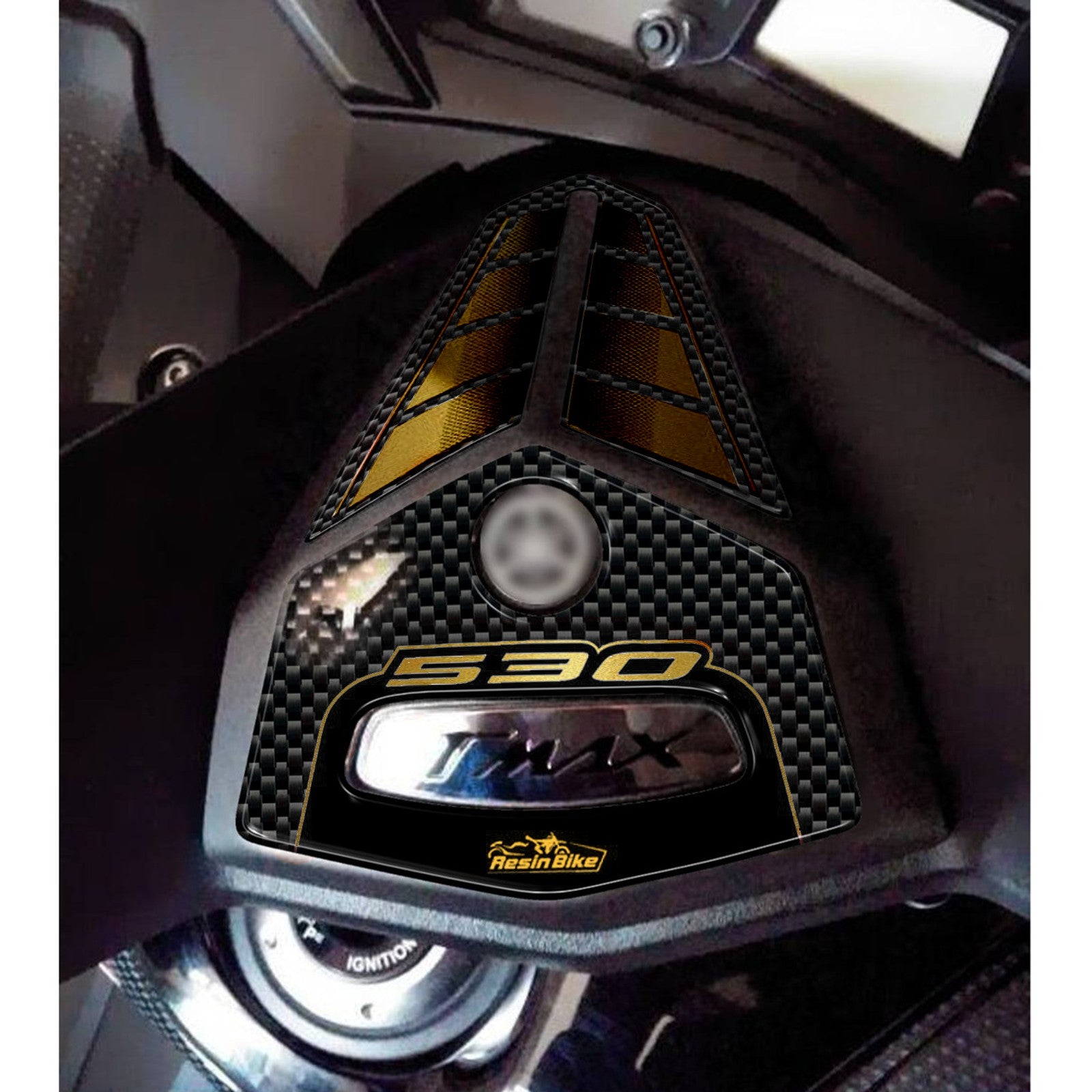 Resin Bike 3D Motorcycle Stickers - Top Yoke | Yamaha TMAX 530 2012>2016 RB-B03B6249 -   Pyramid Motorcycle Accessories