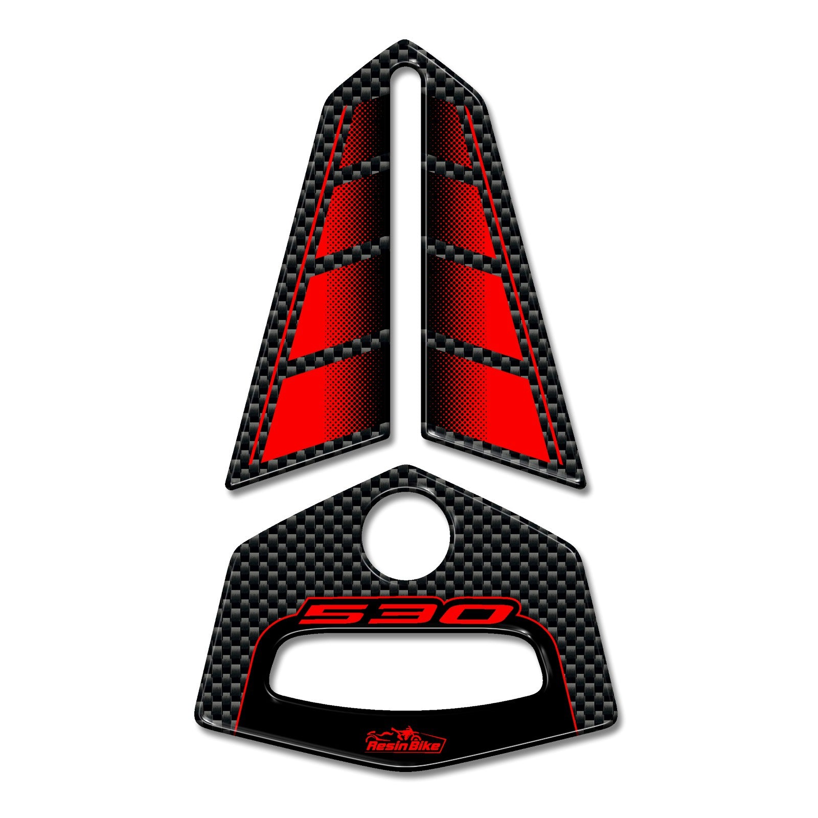 Resin Bike 3D Motorcycle Stickers - Top Yoke | Yamaha TMAX 530 2012>2016 RB-B98426U4 -   Pyramid Motorcycle Accessories