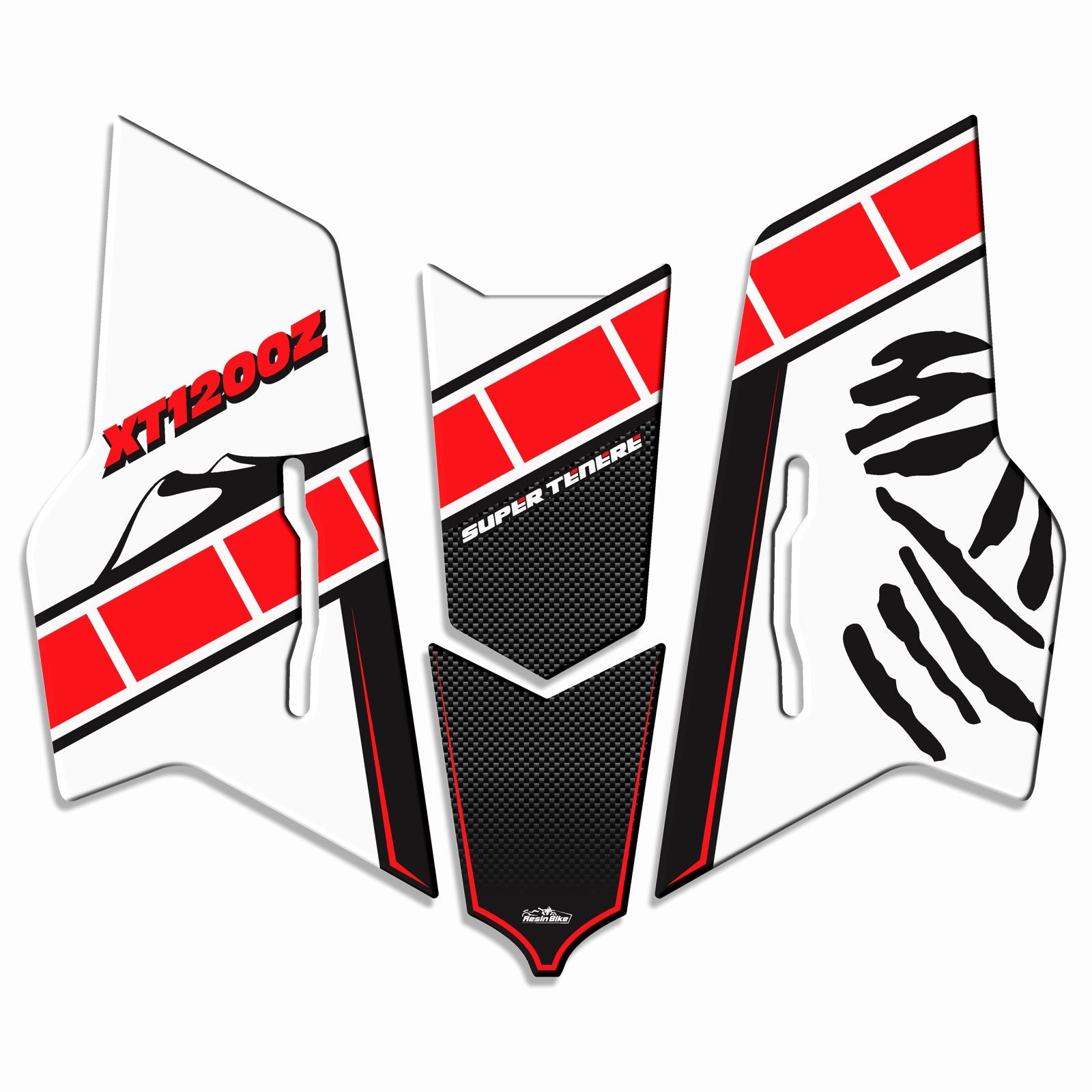 Resin Bike 3D Motorcycle Stickers - Windshield | Yamaha XT 1200 Z Super Tenere 2010>2014 RB-B61017V9 -   Pyramid Motorcycle Accessories